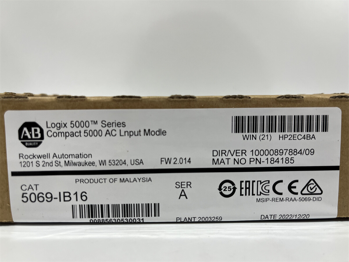 NEW Allen-Bradley 5069-IB16/A Compact 5000 DC I/O Input Module 5069IB16
