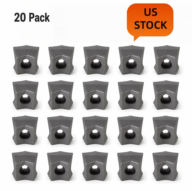 New 20Pcs Replacement For Fecon Cubit Reversible Knife Teeth US New 20Pcs Replacement For Fecon Cubit Reversible Knife Teeth US