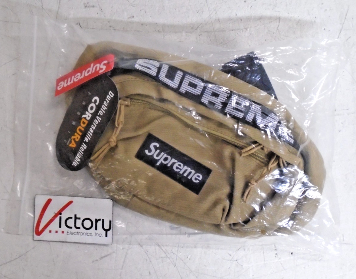 NEW Supreme Cordura Waist Bag Fanny Pack | Tan | 2 Pockets - Zipper Closure
