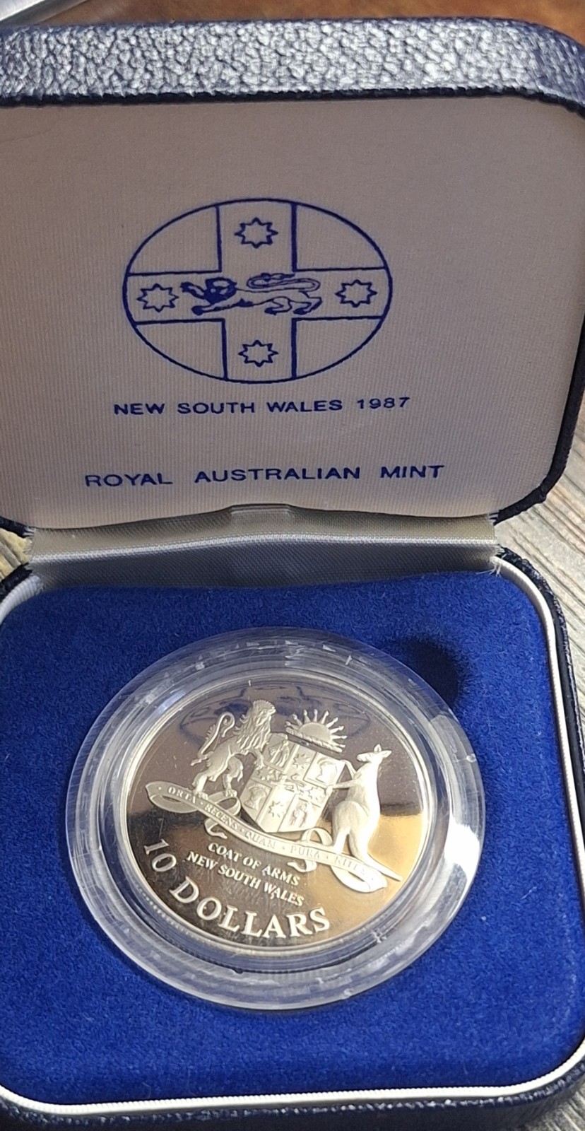 1987 - Australia - $10 State Series - New South Wales - Silver Proof Coin 1987 - Australia - $10 State Series - New South Wales - Silver Proof Coin