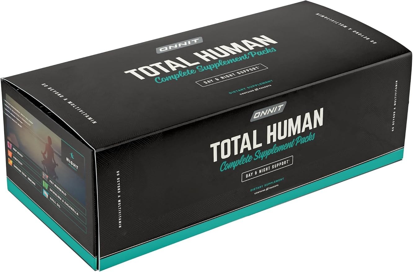 ONNIT Total Human Day & night Supplement (packs 30 Count) - NEW