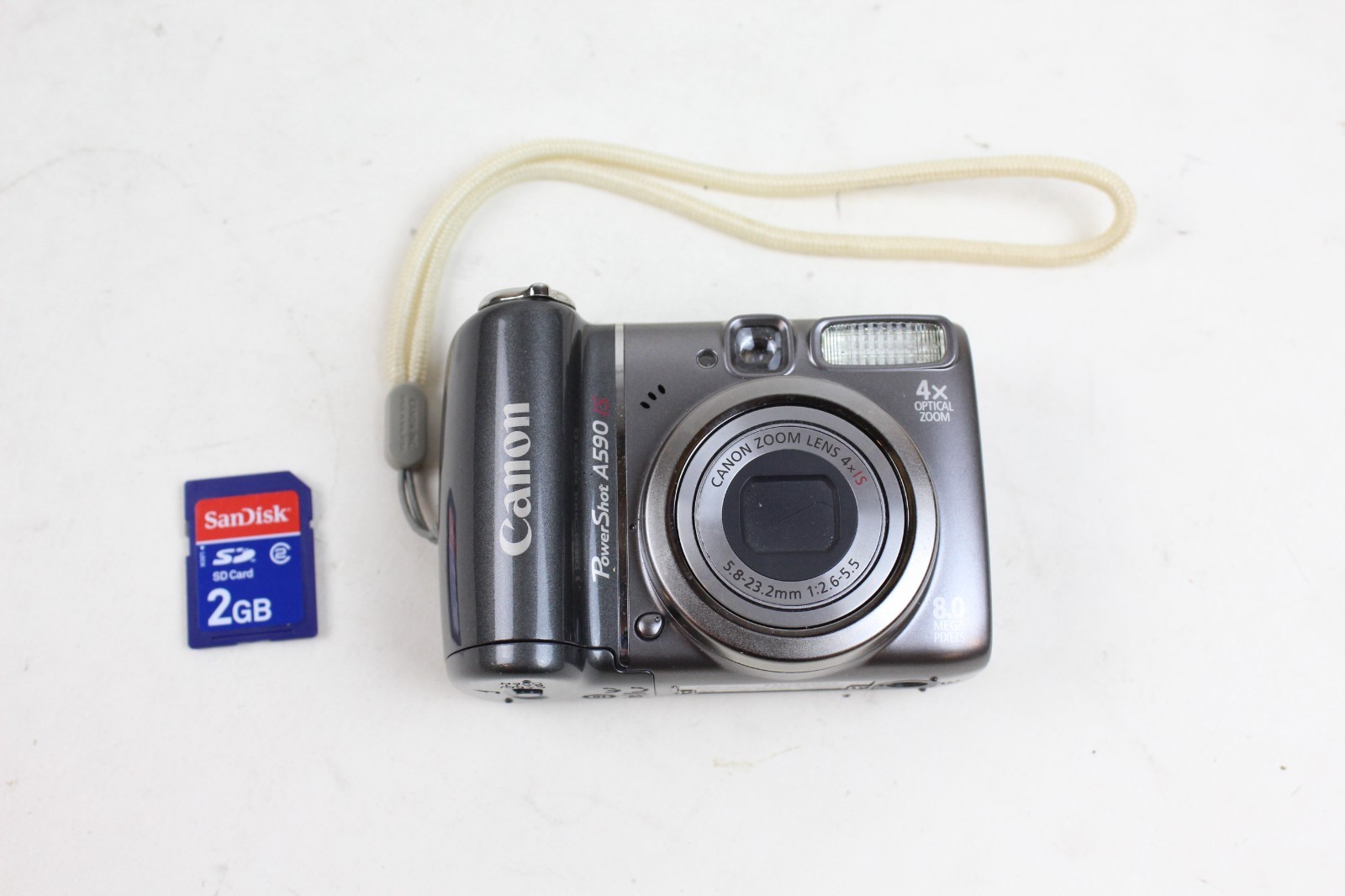 Canon PowerShot A590 IS 8.0MP Digital Camera w/ 2Gb memory card