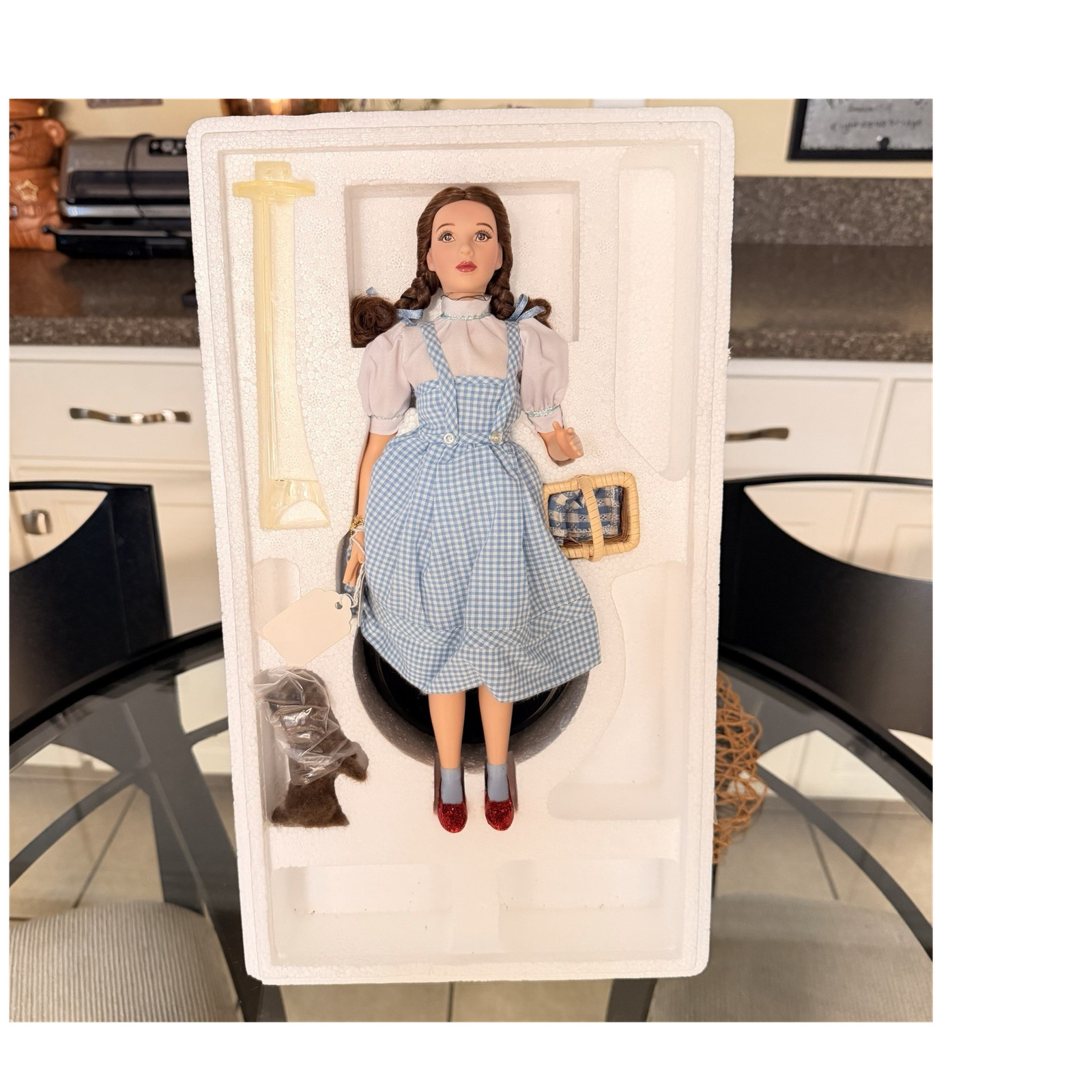 Mattel Timeless Treasures Wizard of Oz Dorothy 16in Doll Stand COA MPN 26834 Mattel Timeless Treasures Wizard of Oz Dorothy 16in Doll Stand COA MPN 26834