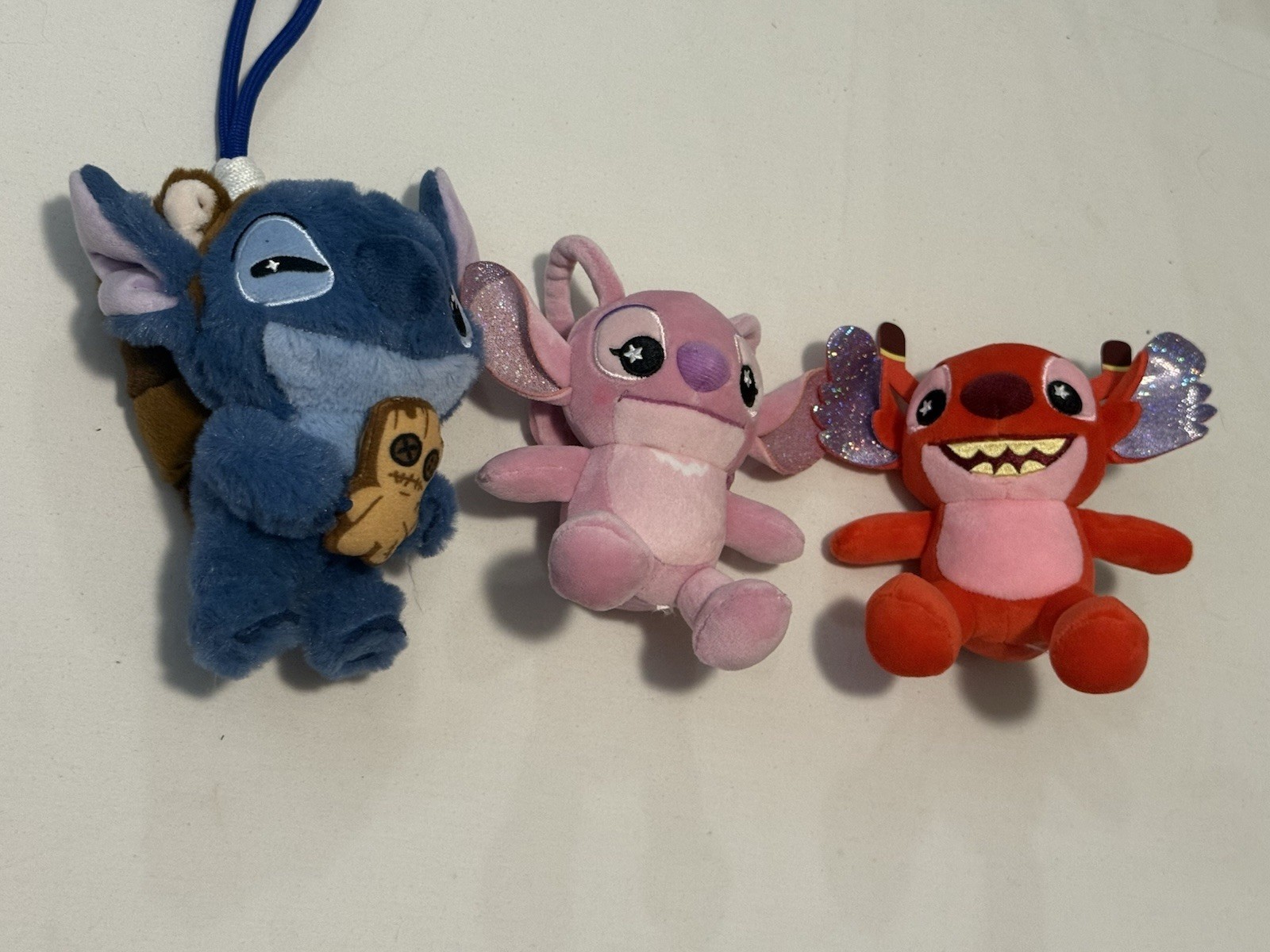 Disney Lilo & Stitch Stitch Angel Mini Plush Stuffed Animals/ Stitch Keychain