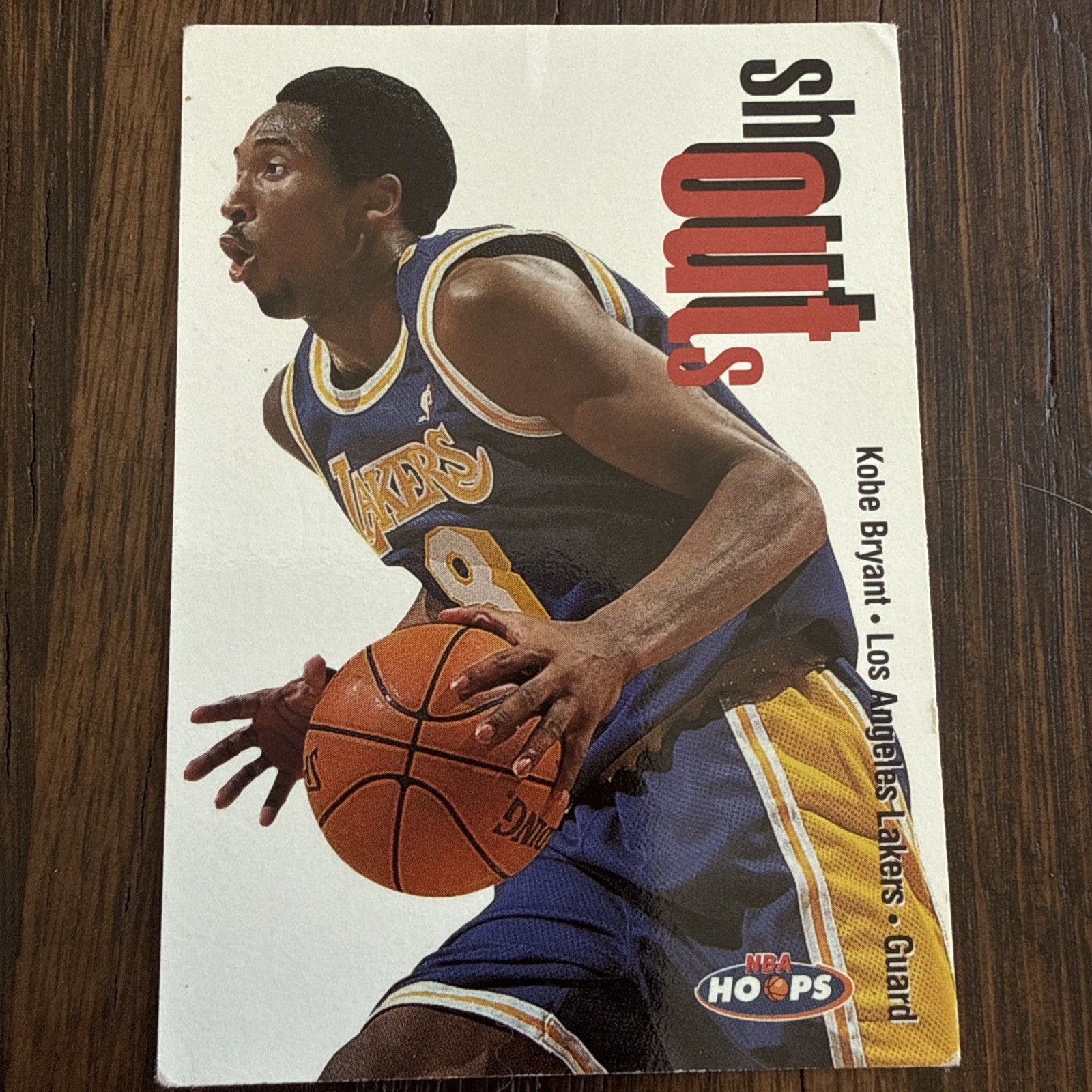 1998-99 SkyBox NBA Hoops Kobe Bryant Shout Outs