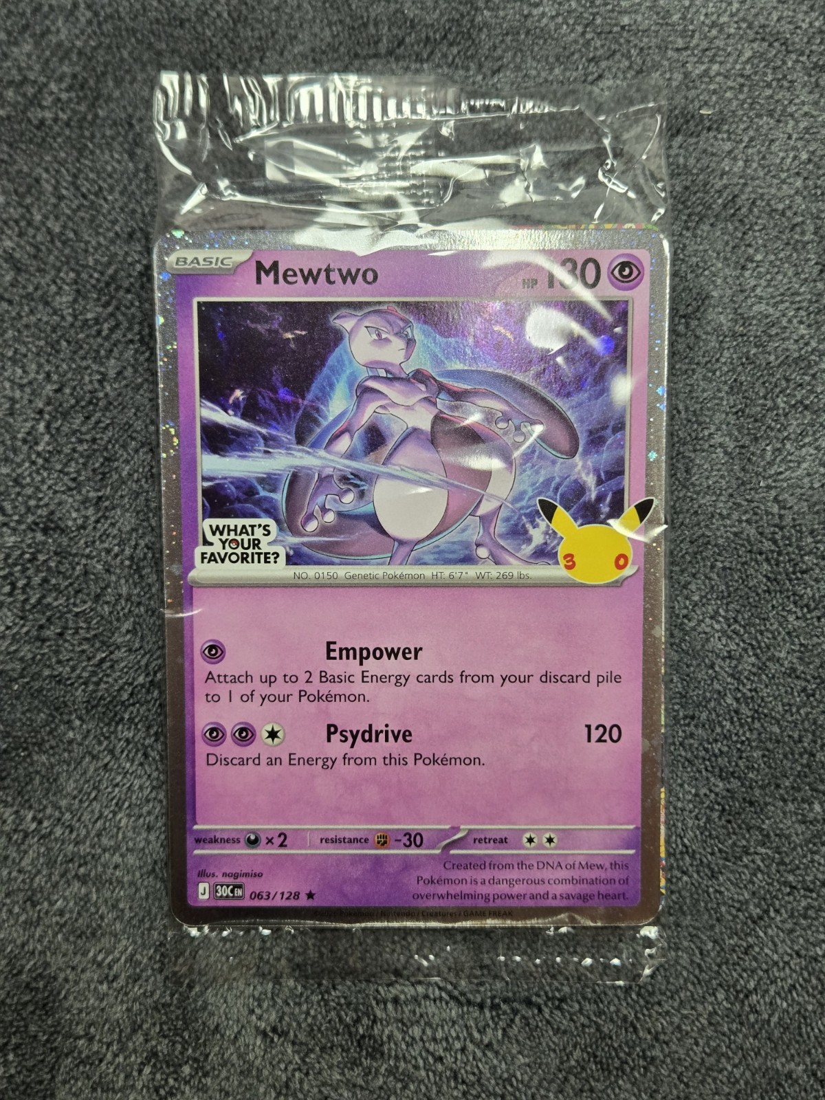 Target Mewtwo Pokemon Promo Family Event 30th Anniversary (Sealed)
