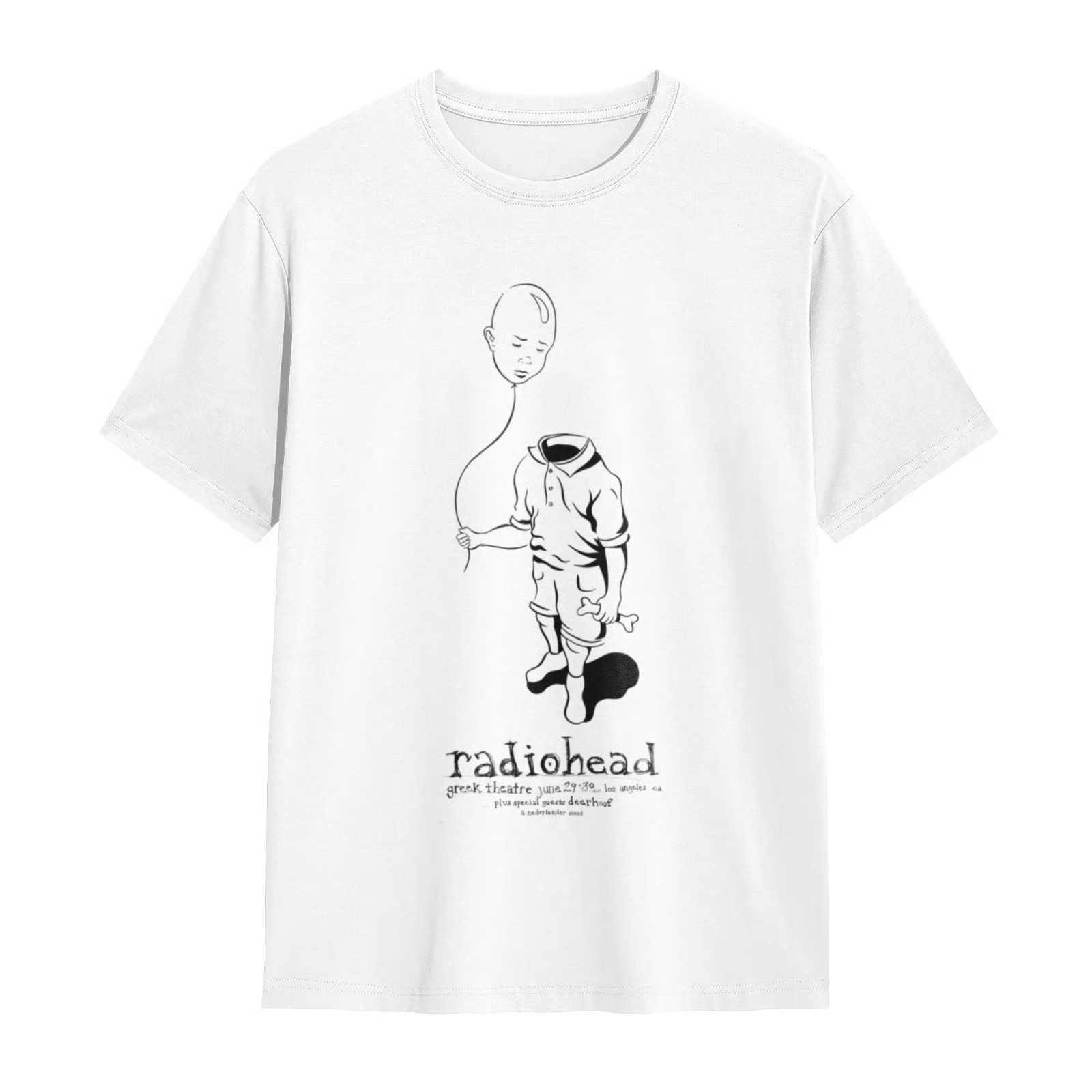 Radiohead 1999 Greek Theatre LA Tour T-Shirt Vintage 90s