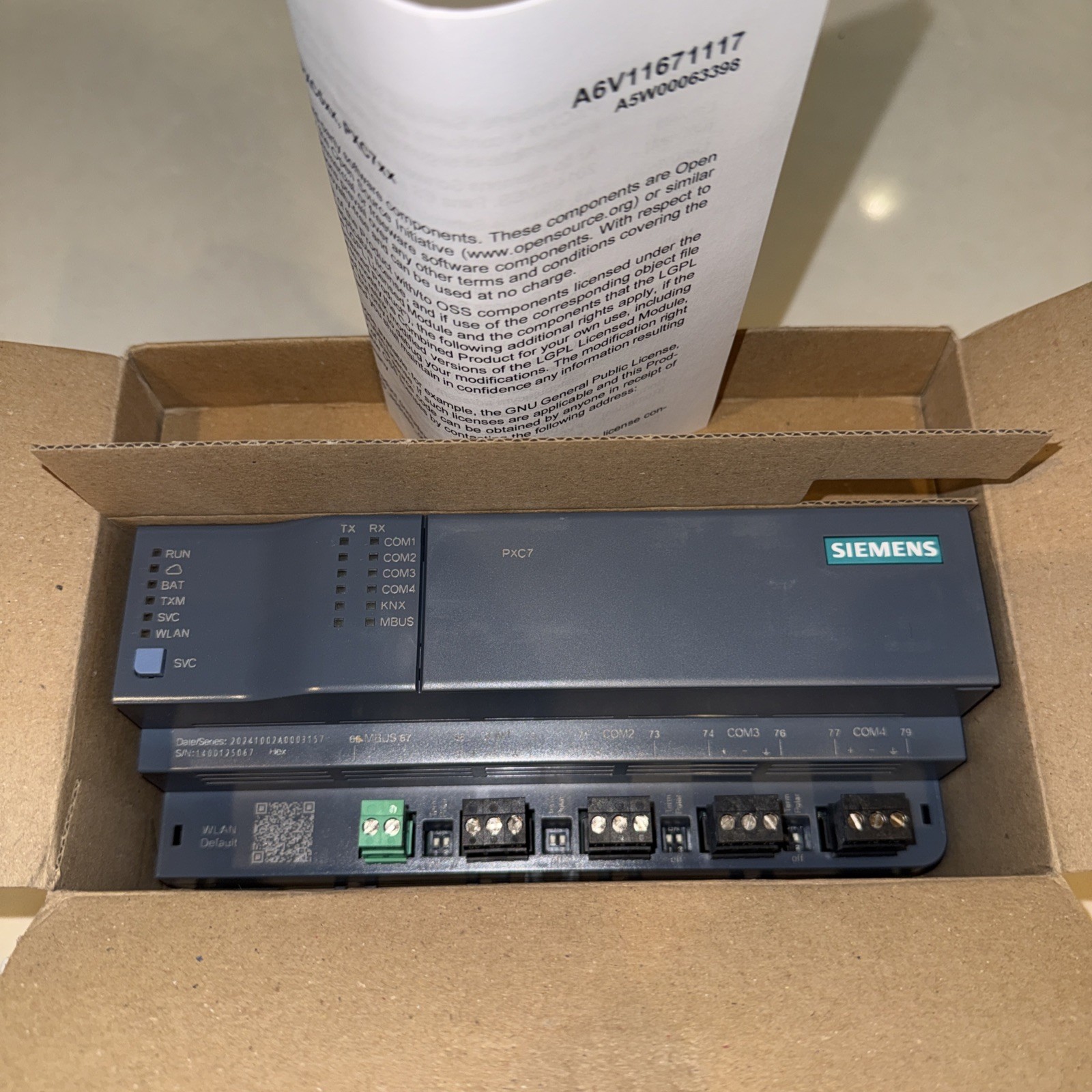 2qty - Brand New 2026 Siemens PXC7 Automation Station S55375-C114 2qty - Brand New 2026 Siemens PXC7 Automation Station S55375-C114