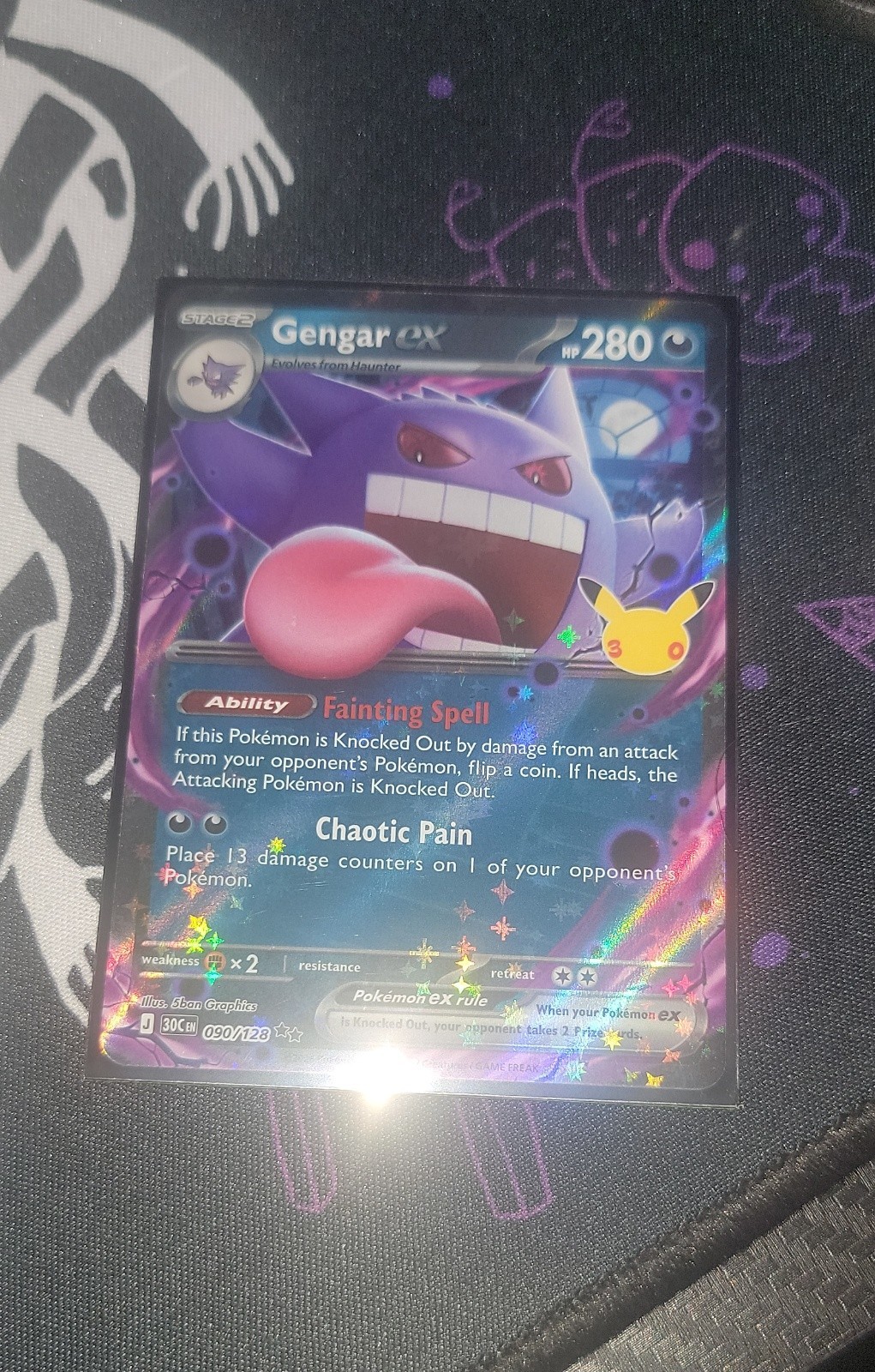 Gengar ex 090/128 Me: 30th Celebration Holo