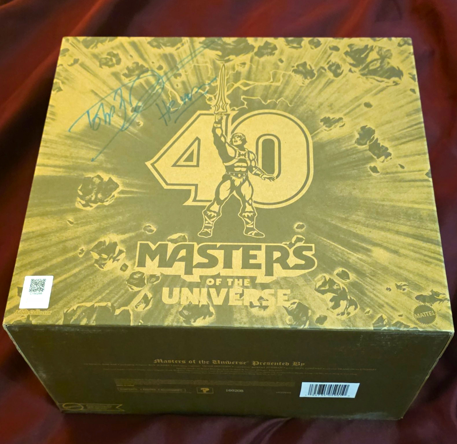 Mattel Masters of the Universe He-Man 40th Anniversary Boxed Set (2022)  Signed