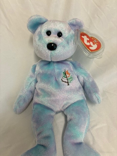 Ty Beanie Baby 🧡 Issy SANTA BARBARA Bear 8\
