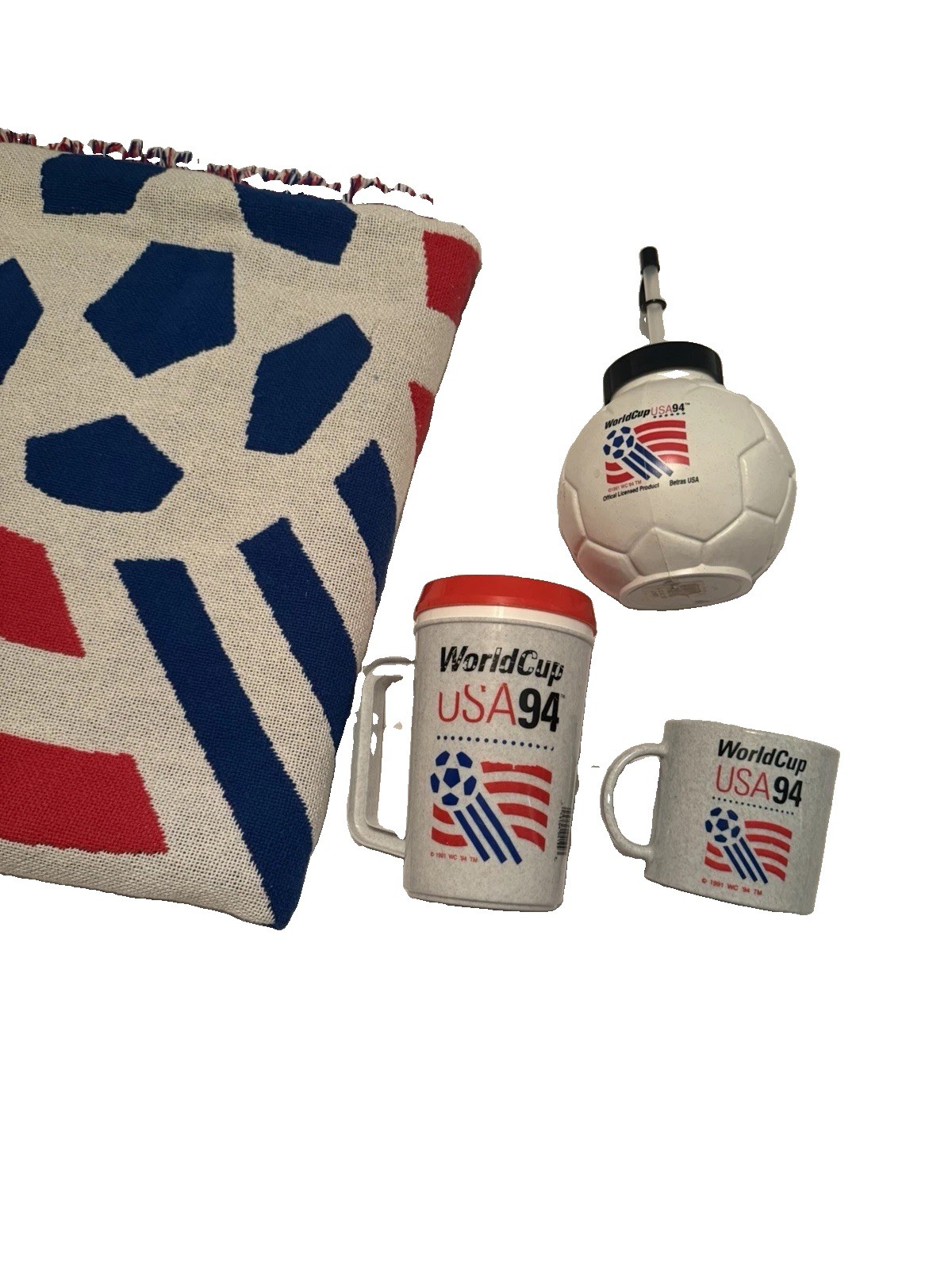 World Cup Vintage 1991-1994 blanket mugs cups hat World Cup Vintage 1991-1994 blanket mugs cups hat
