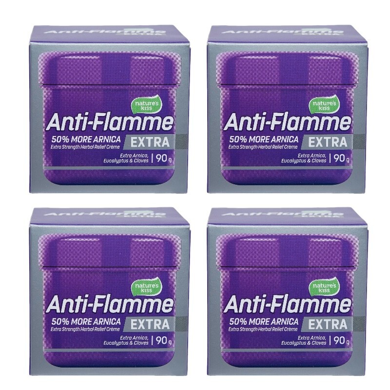 [Nature's Kiss] 4 x Anti-Flamme Soothing Extra Strength Herbal Relief Creme 90g