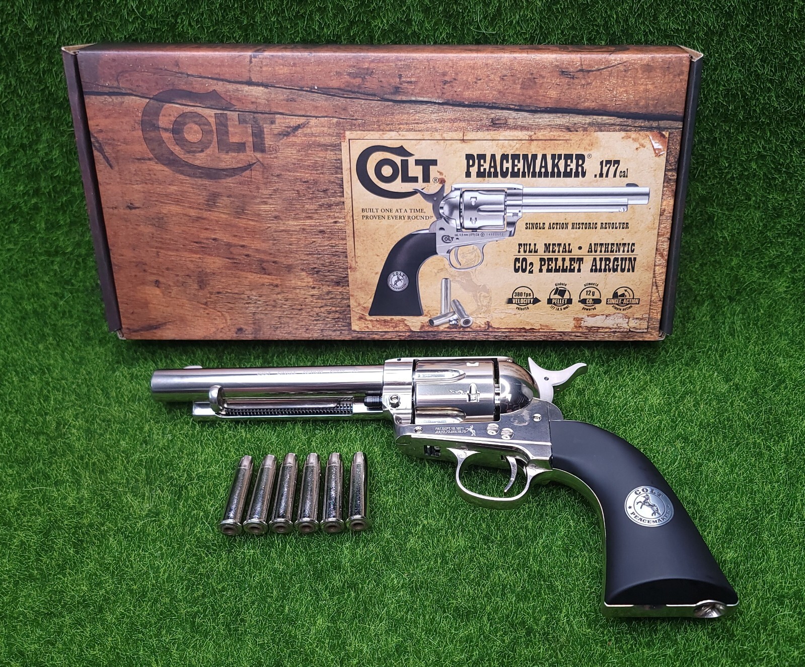 Umarex Colt Peacemaker SAA45 CO2 Pellet .177 Air Revolver, 6-Shot - 2254051 Umarex Colt Peacemaker SAA45 CO2 Pellet .177 Air Revolver, 6-Shot - 2254051