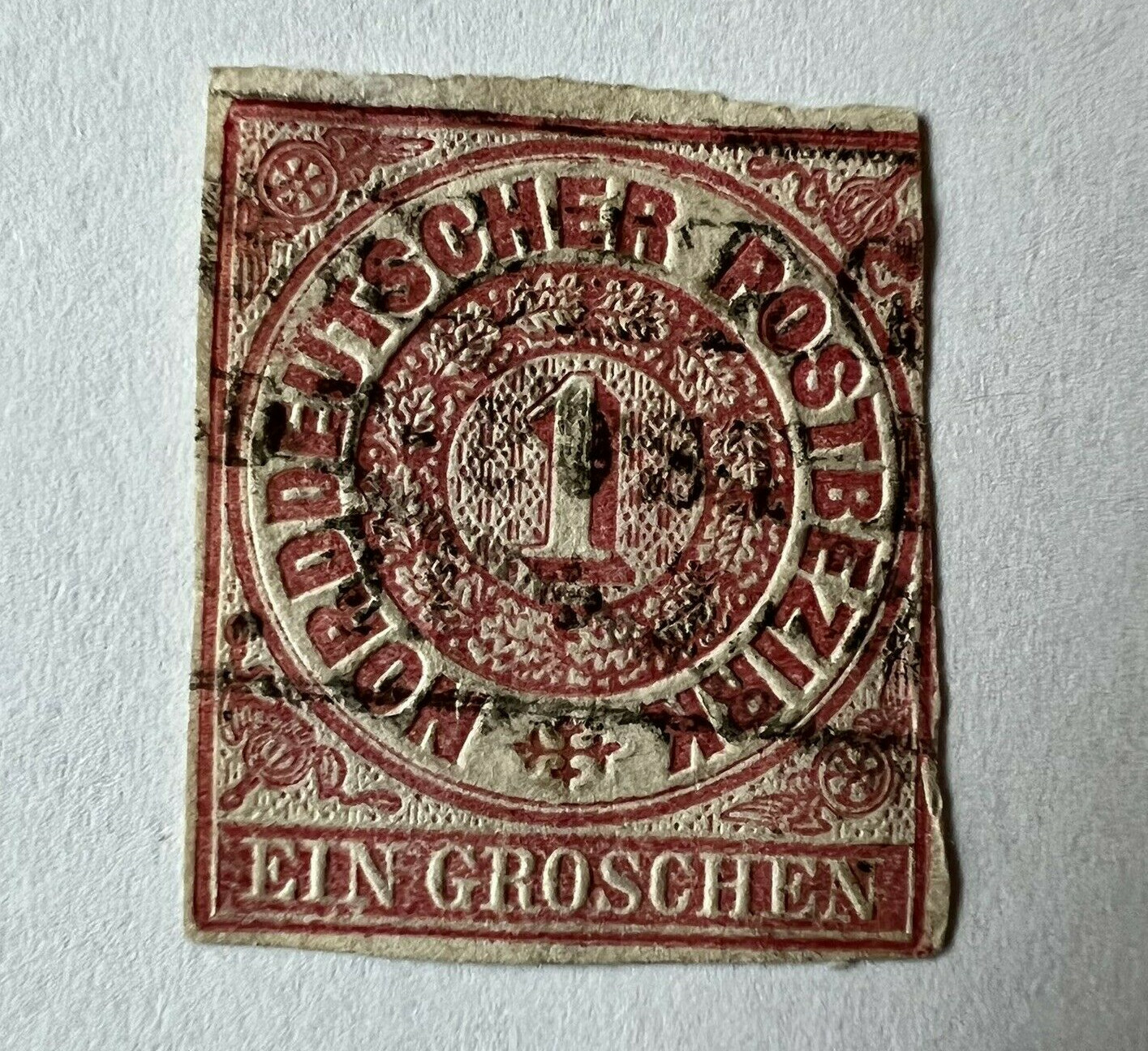 1868/1869 NORTH GERMANY STAMP WITH RAISED LETTERS 1868/1869 NORTH GERMANY STAMP WITH RAISED LETTERS