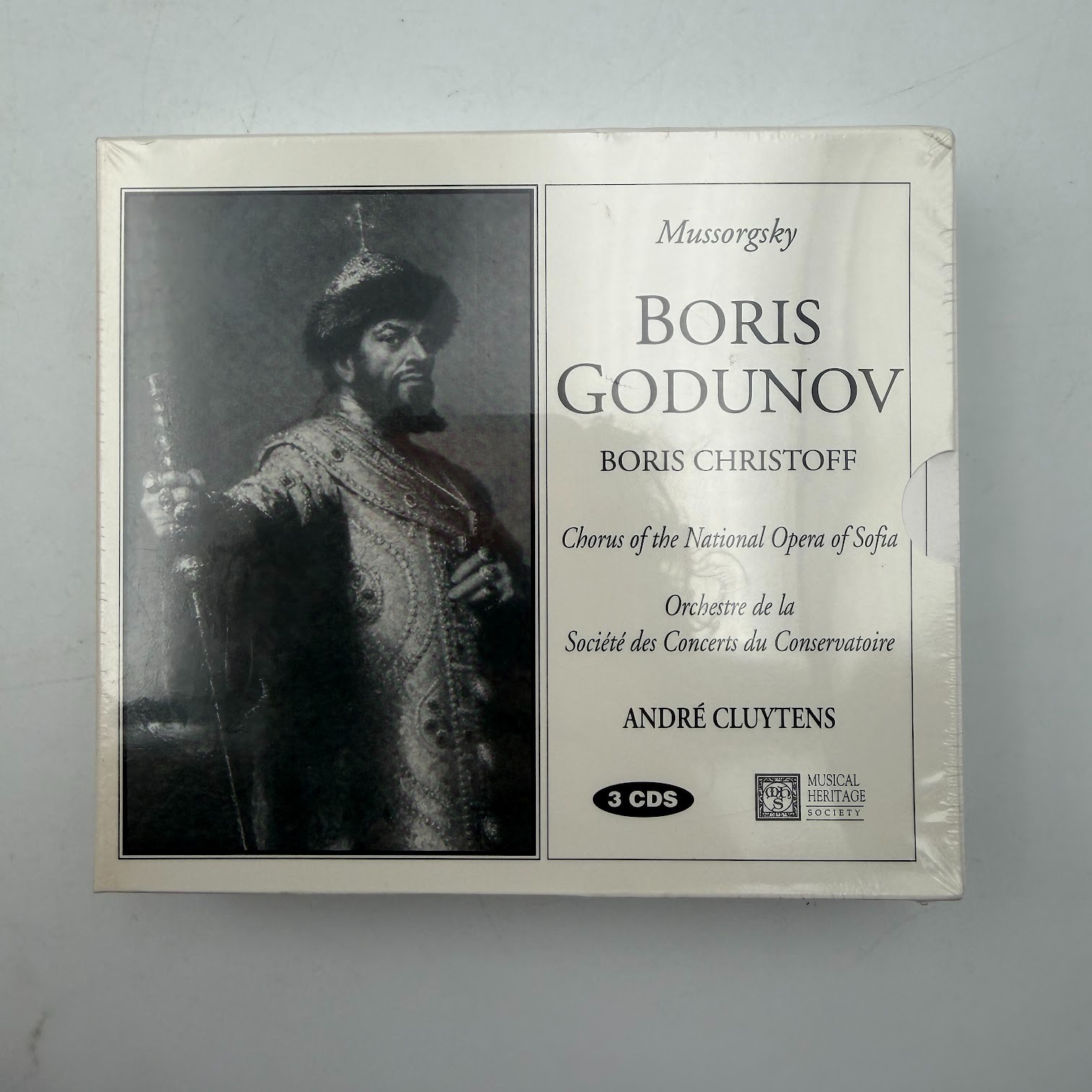 Boris Godunov Mussorgsky Chorus of National Opera of Sofia Andre Cluytens 3 CD's Boris Godunov Mussorgsky Chorus of National Opera of Sofia Andre Cluytens 3 CD's
