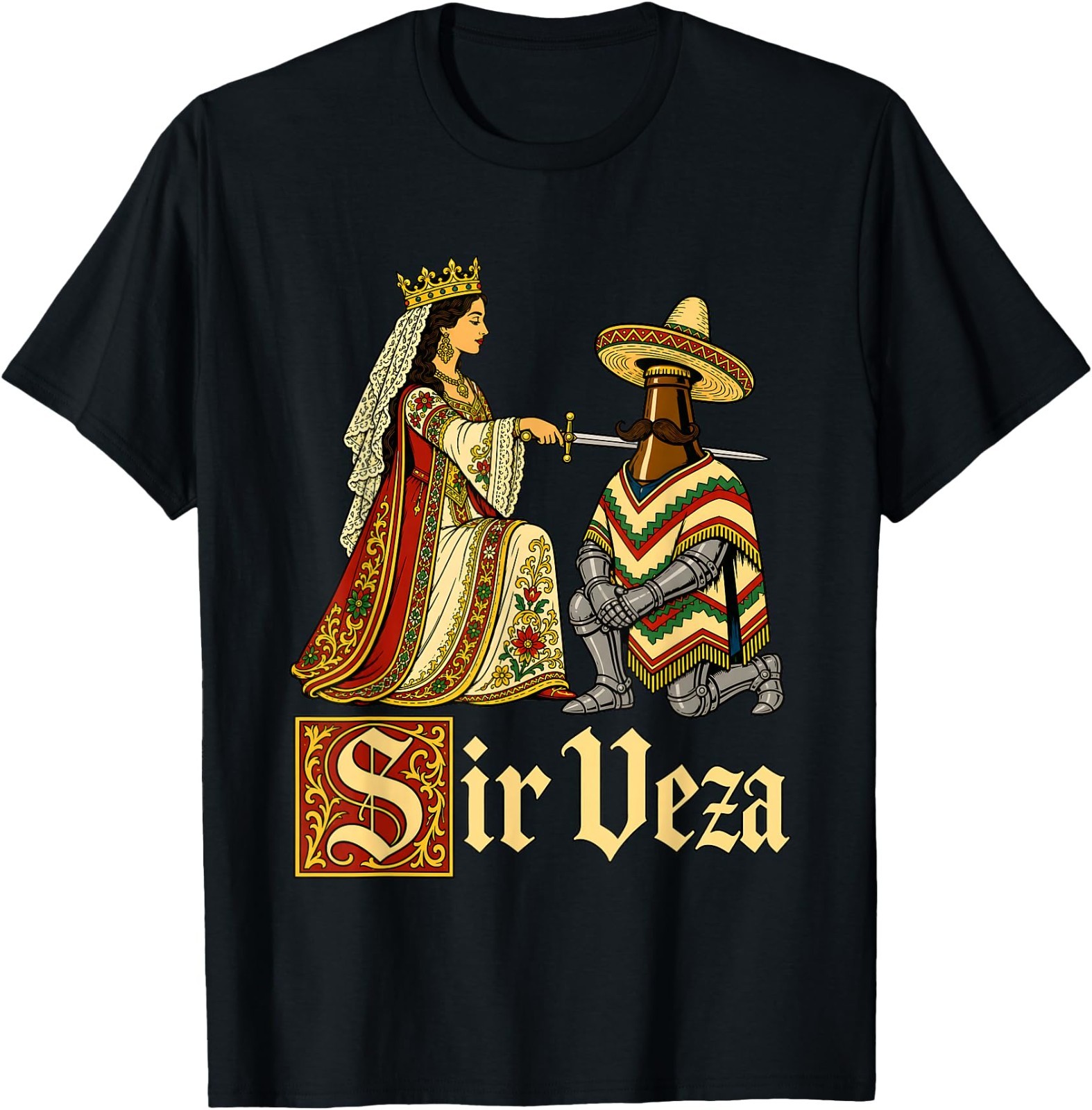 Sir Veza Knight Pun Meme Funny Humor Unisex Cotton T-Shirt, G5000 Sir Veza Knight Pun Meme Funny Humor Unisex Cotton T-Shirt, G5000