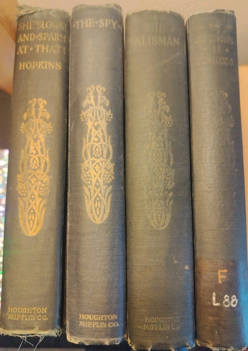 Riverside Bookshelf 4 Book Lot Pinocchio Spy Talisman She Blows Vintage HC