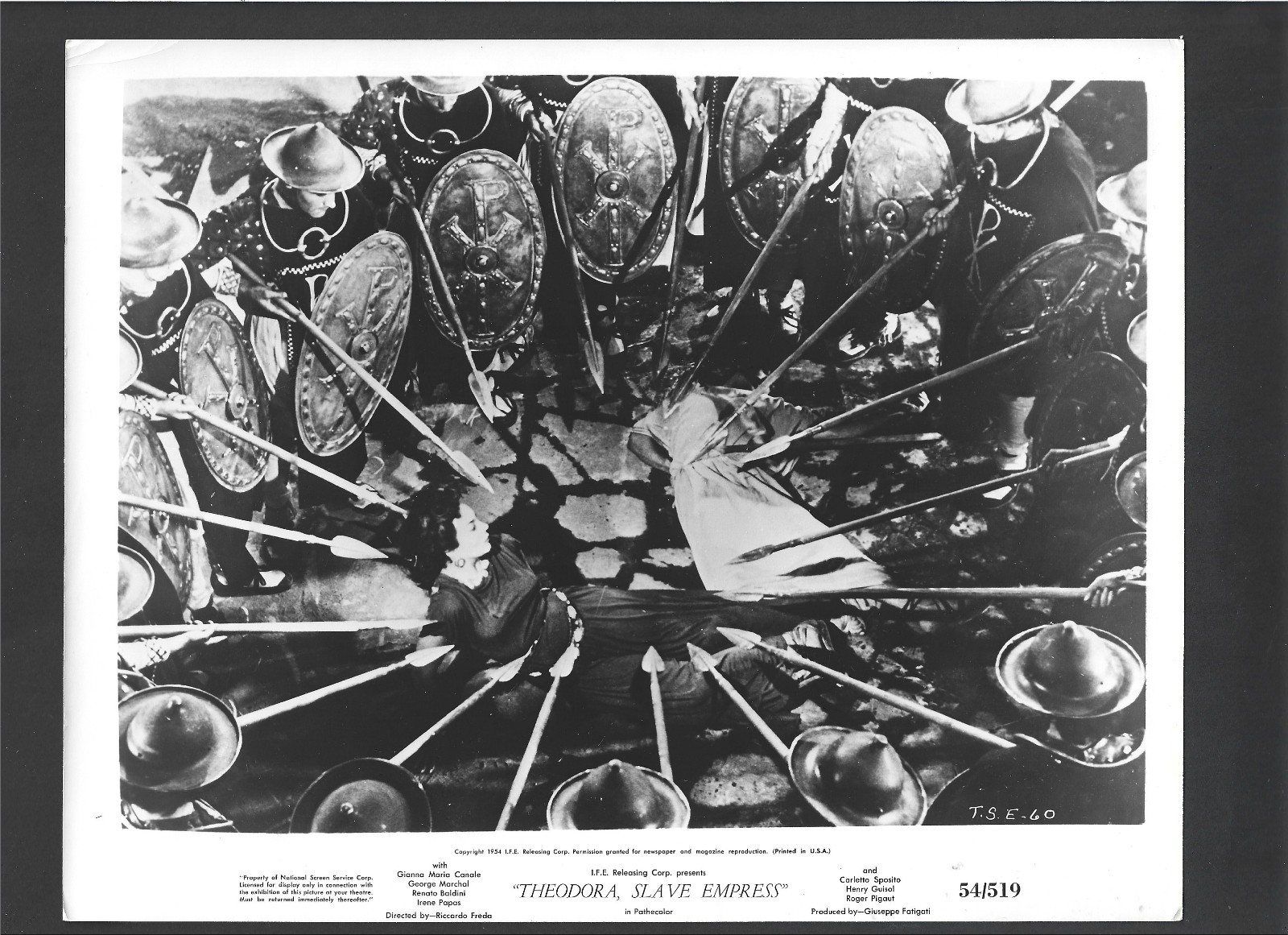 ORIGINAL VINTAGE PHOTO 1954 THEODORA SLAVE EMPRESS Gianna Maria Canale Still