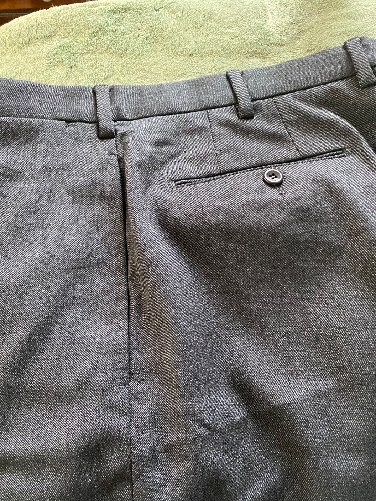 incotex Venezia 1951 mens pants, size 34, charcoal color - 98% wool 2% elastane