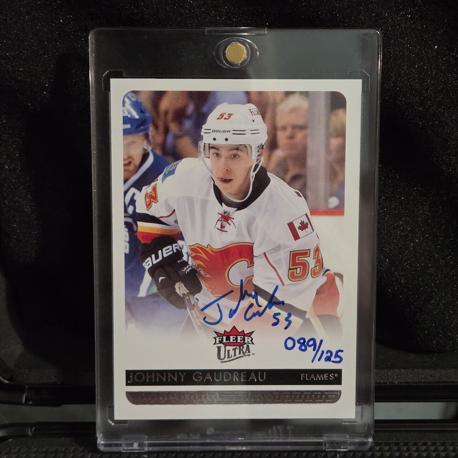 JOHNNY GAUDREAU 2014-15 FLEER ULTRA ROOKIE AUTO BUYBACK /125 RC with COA