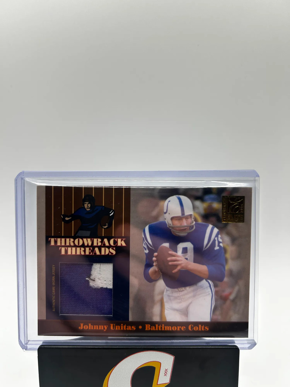 2006 Donruss Playoff Throwback Threads Johnny Unitas Authentic GW Jersey /30 2006 Donruss Playoff Throwback Threads Johnny Unitas Authentic GW Jersey /30