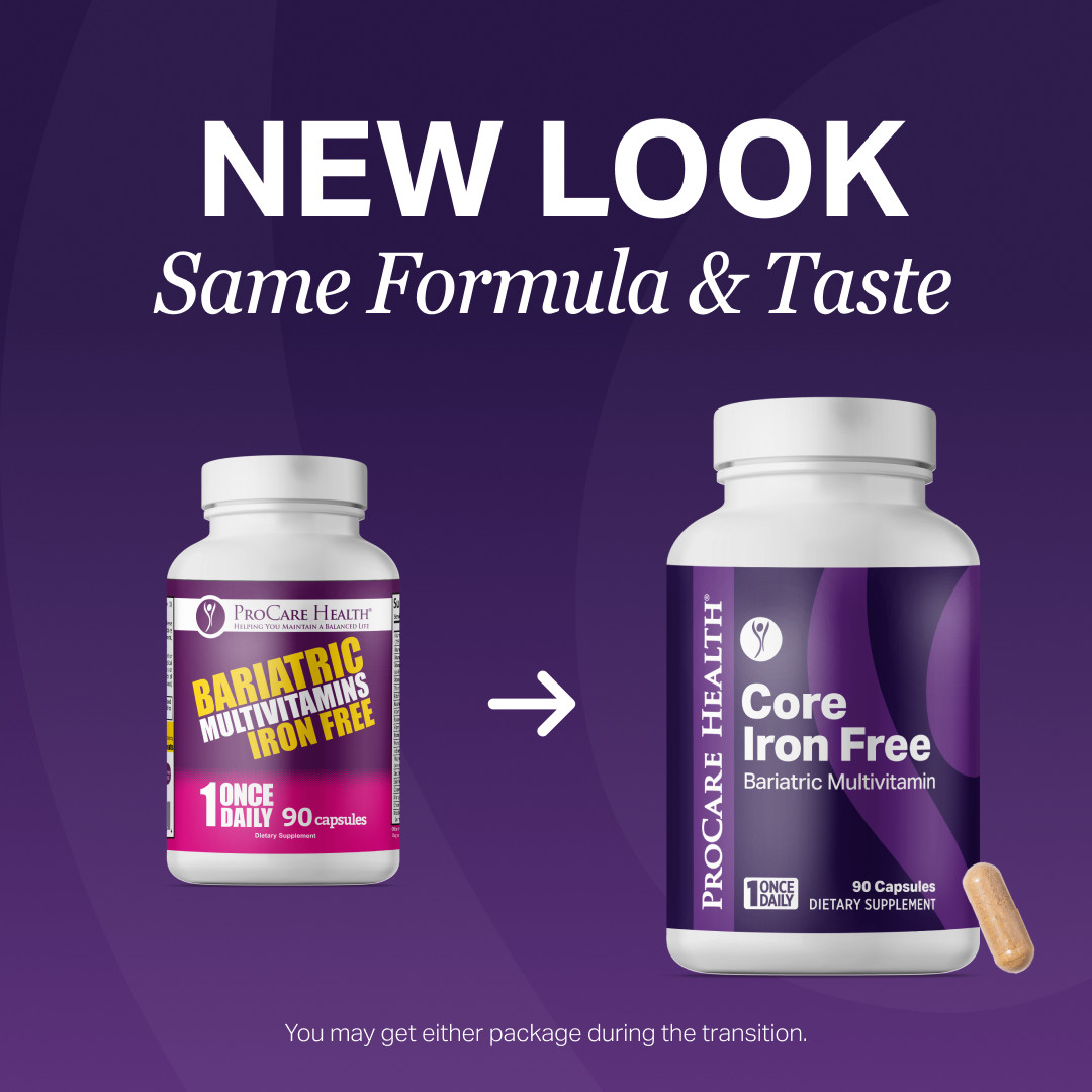 ProCare Health | Core Bariatric Multivitamin | Capsule | Iron Free | 90 Count