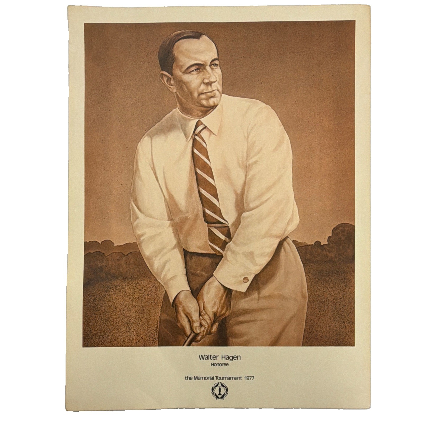 Walter Hagen Vintage Golf Program, The Memorial Tournament 1977 - 12x16 Walter Hagen Vintage Golf Program, The Memorial Tournament 1977 - 12x16