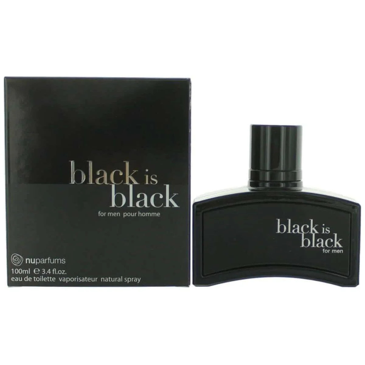 Black Is Black Pour Homme by Nuparfums Cologne Men EDT 3.3 / 3.4 oz New In Box