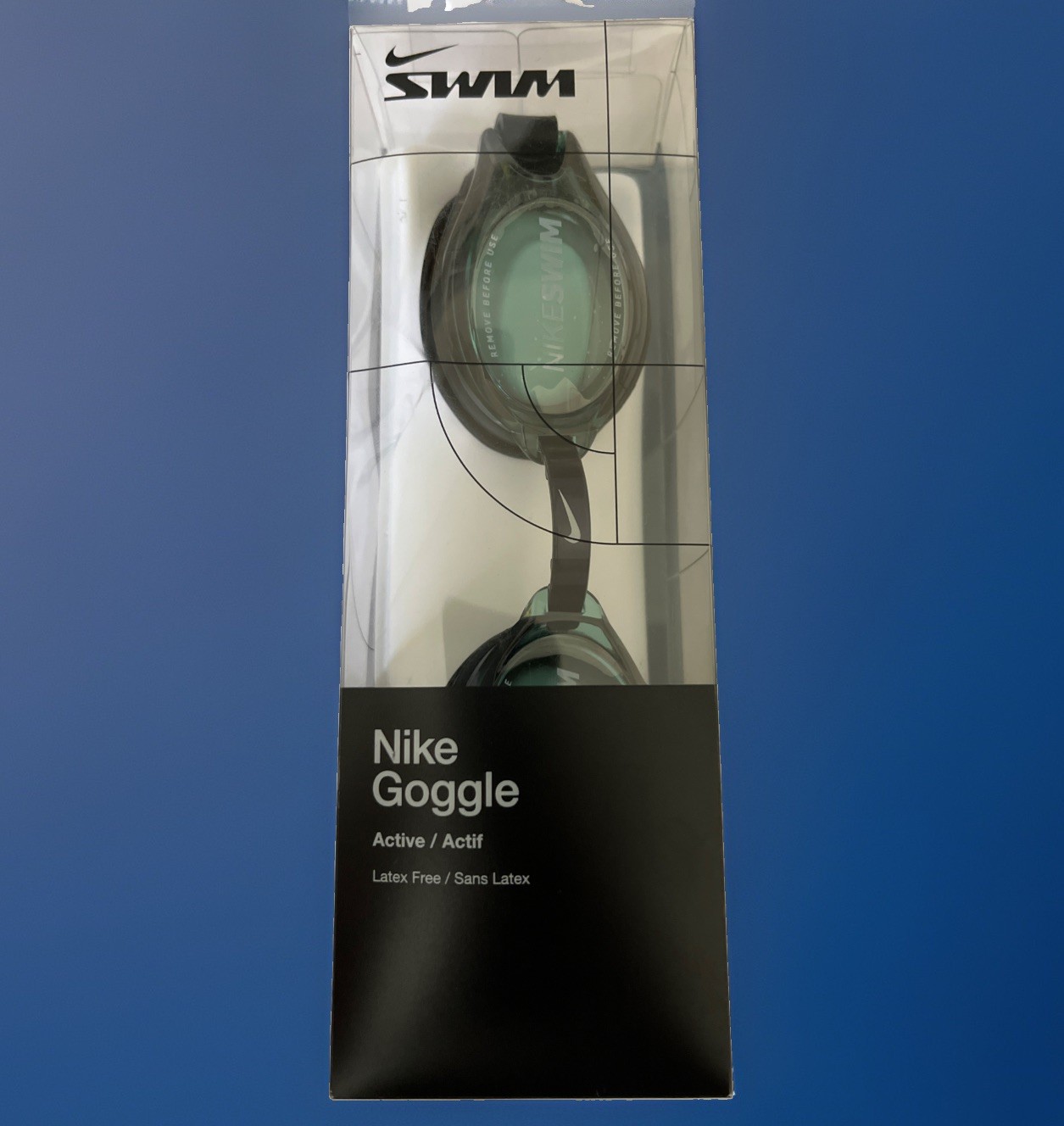 Nike Active Adult Fitness Swim Goggles – Competition Light Tint UV Block