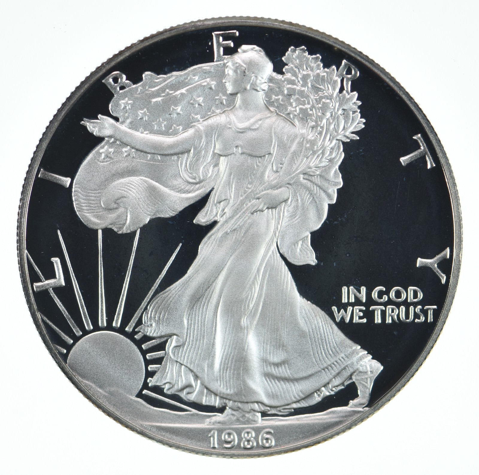 1986-S American Silver Eagle Proof Coin 1 Oz 1986-S American Silver Eagle Proof Coin 1 Oz