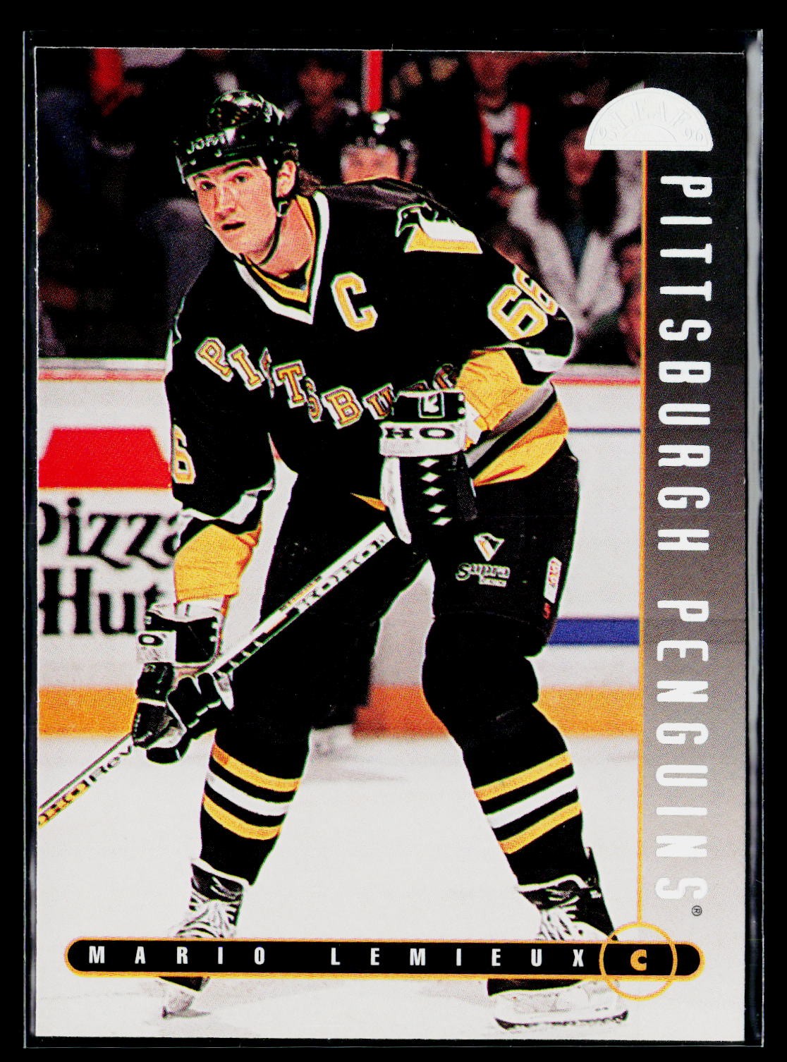 1995-96 Leaf #1 Mario Lemieux 1995-96 Leaf #1 Mario Lemieux