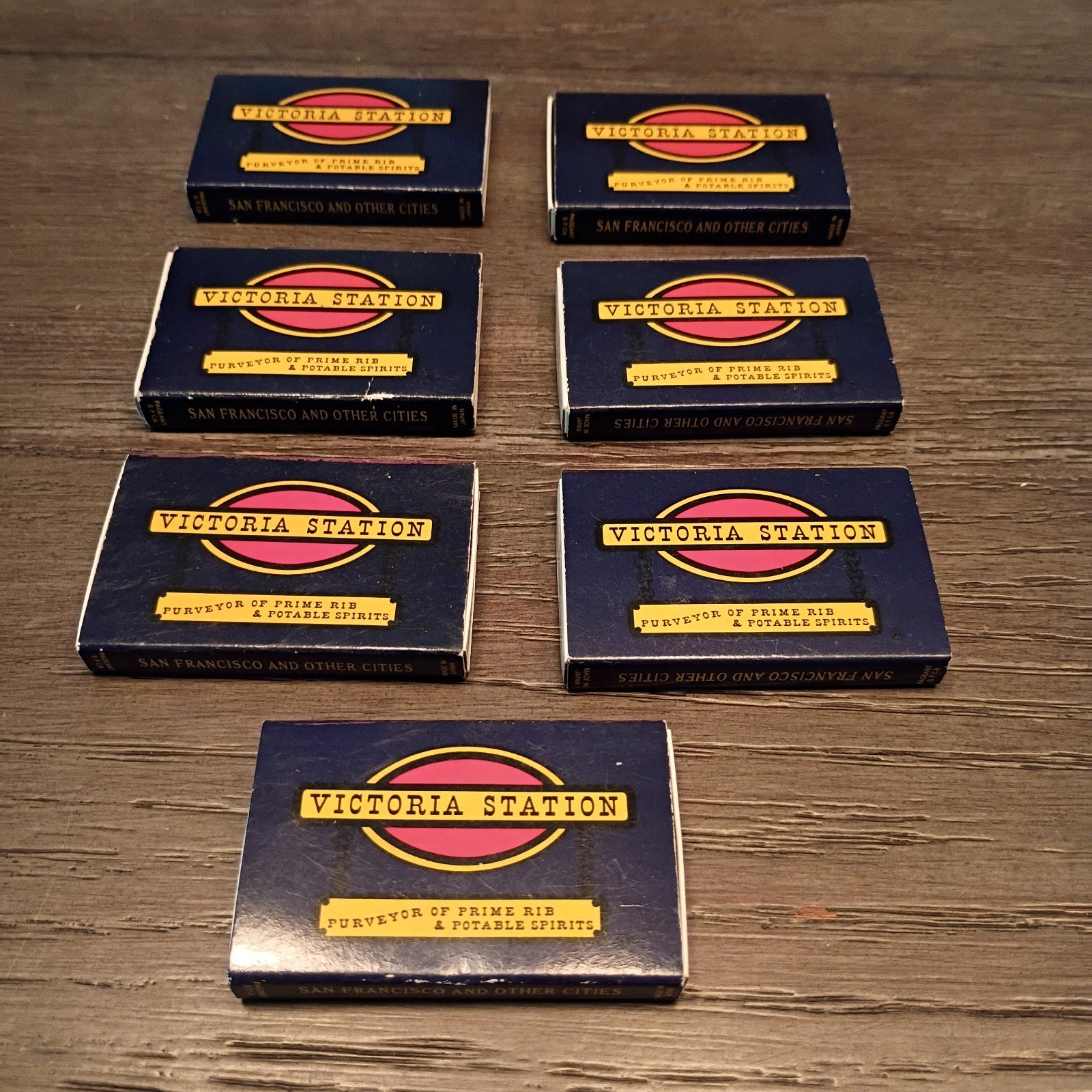 Victoria Station Matchbox - Los Angeles, CA - Lot of 7 Unstruck Full Boxes 