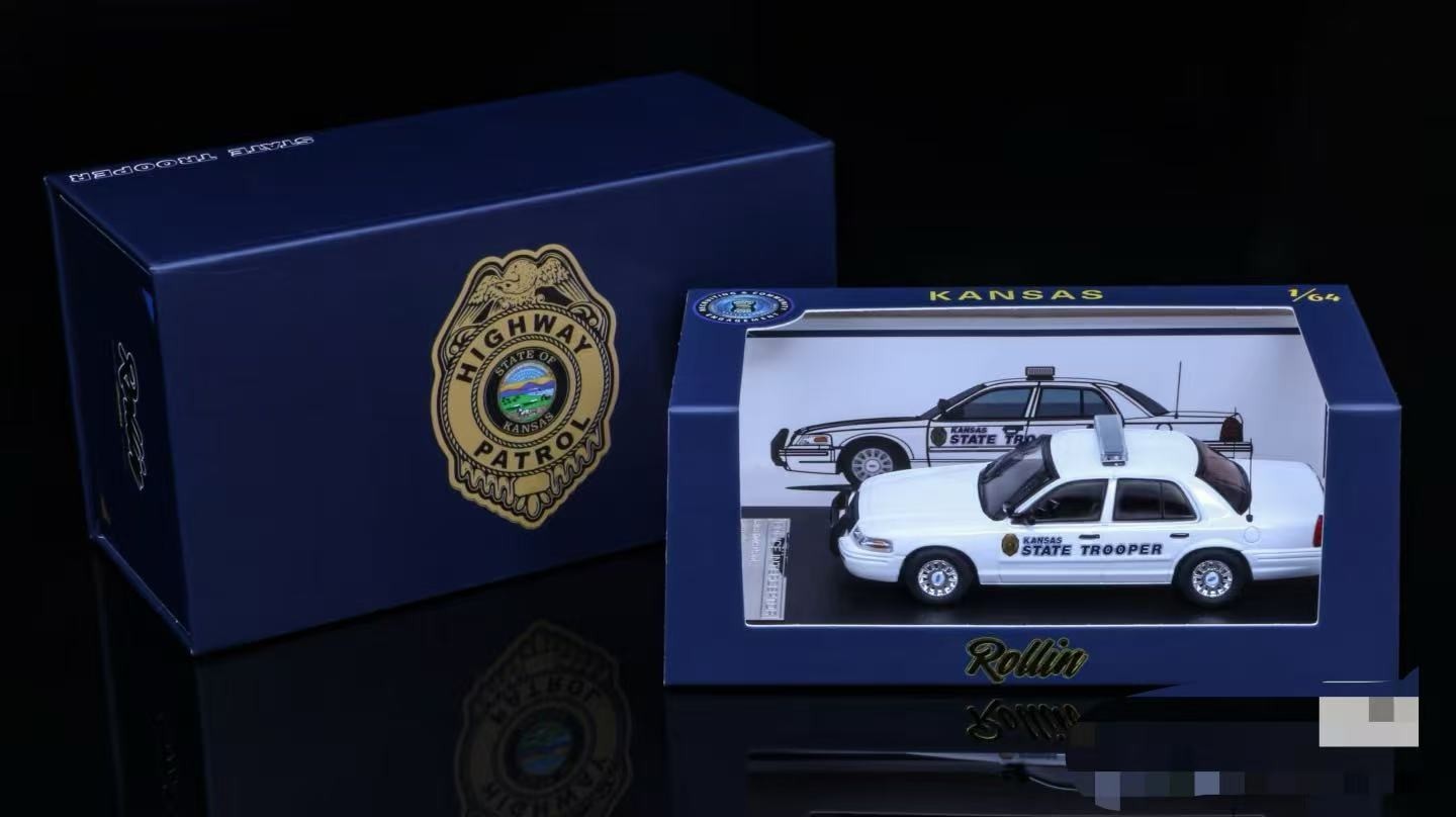 Rollin 1:64 CV KHP/WSP/MSHP State Police car Diecast Collect Car Rollin 1:64 CV KHP/WSP/MSHP State Police car Diecast Collect Car