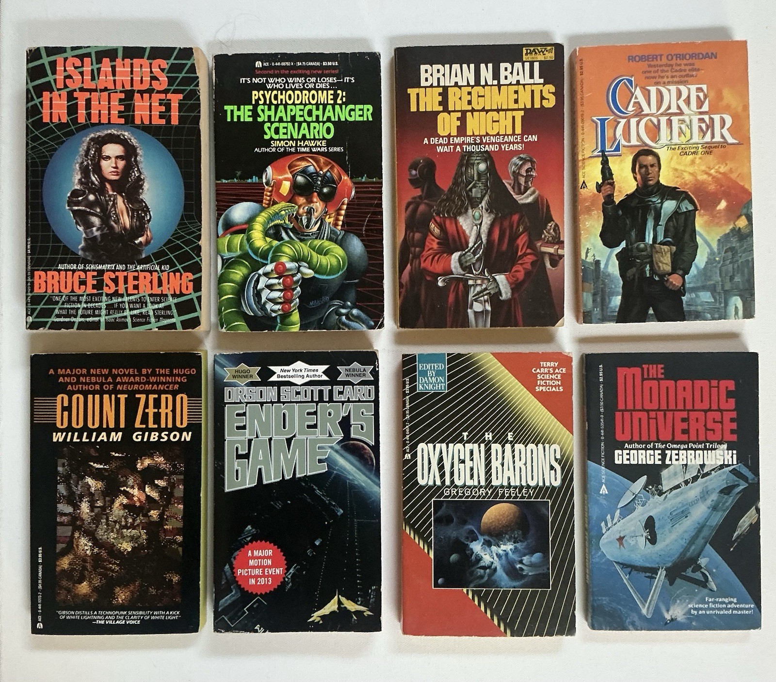 William Gibson Bruce Sterling SCIENCE FICTION FANTASY CYBERPUNK 8 PB ACE BOOKS
