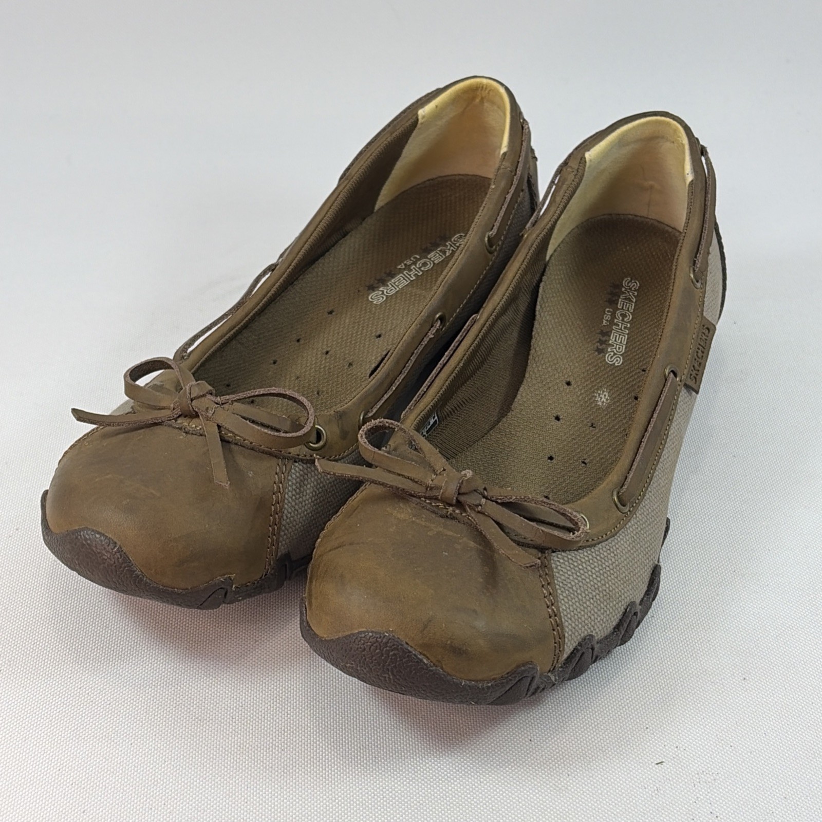 Vintage Skechers Bikers Pedestrian Shoes Women’s Size 7 Slip On Ballet Boat