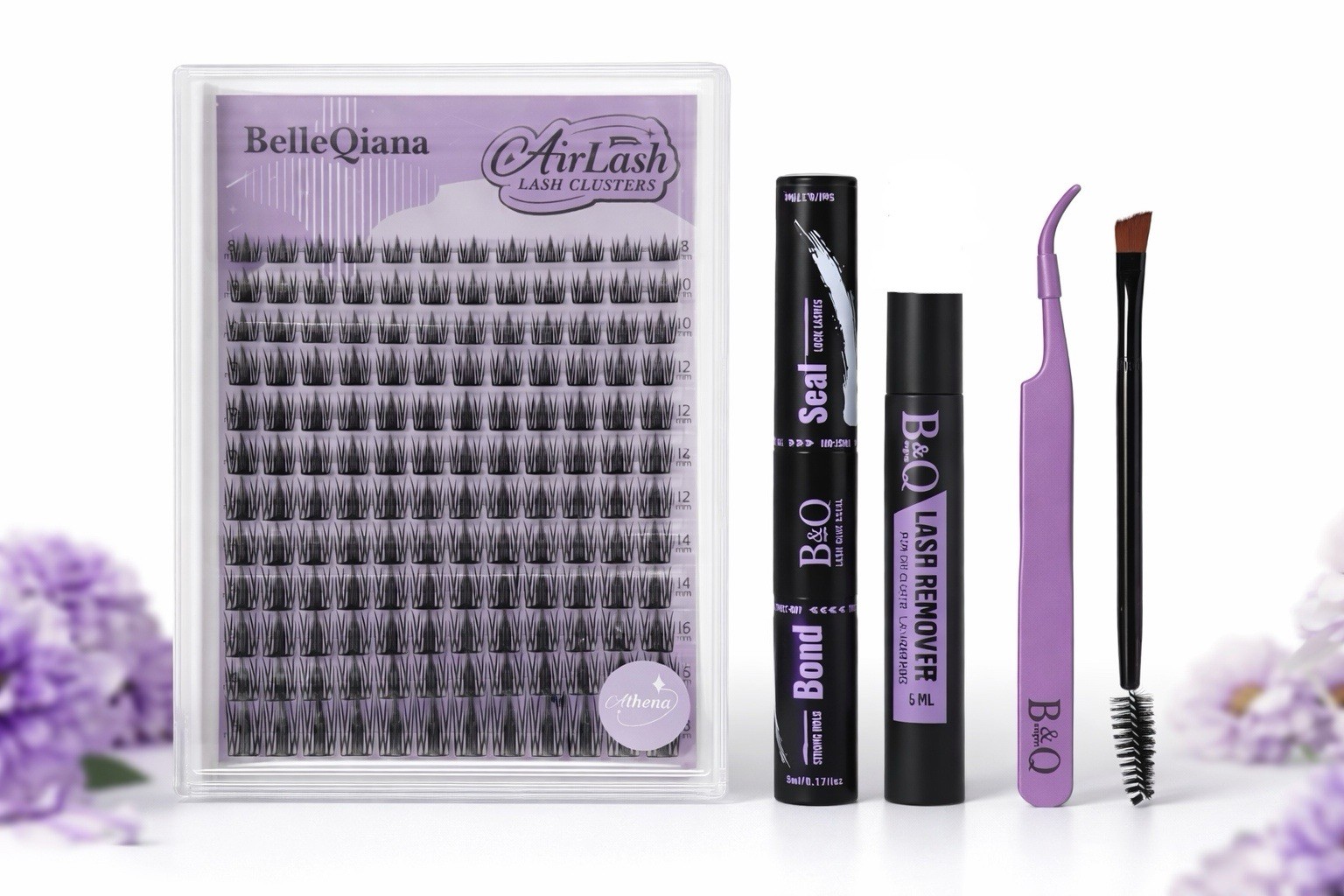 New - DIY Eyelash Extension Clusters Kit, 144 PCS D Curl Flat Mixed Lash Kit New - DIY Eyelash Extension Clusters Kit, 144 PCS D Curl Flat Mixed Lash Kit