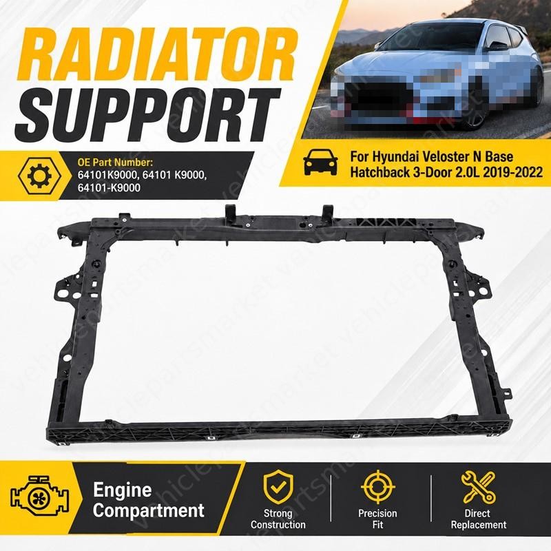 NEW 1PCS Radiator Support FITS For Hyundai Veloster N 2019 2020 2021 22 L4 2.0L 