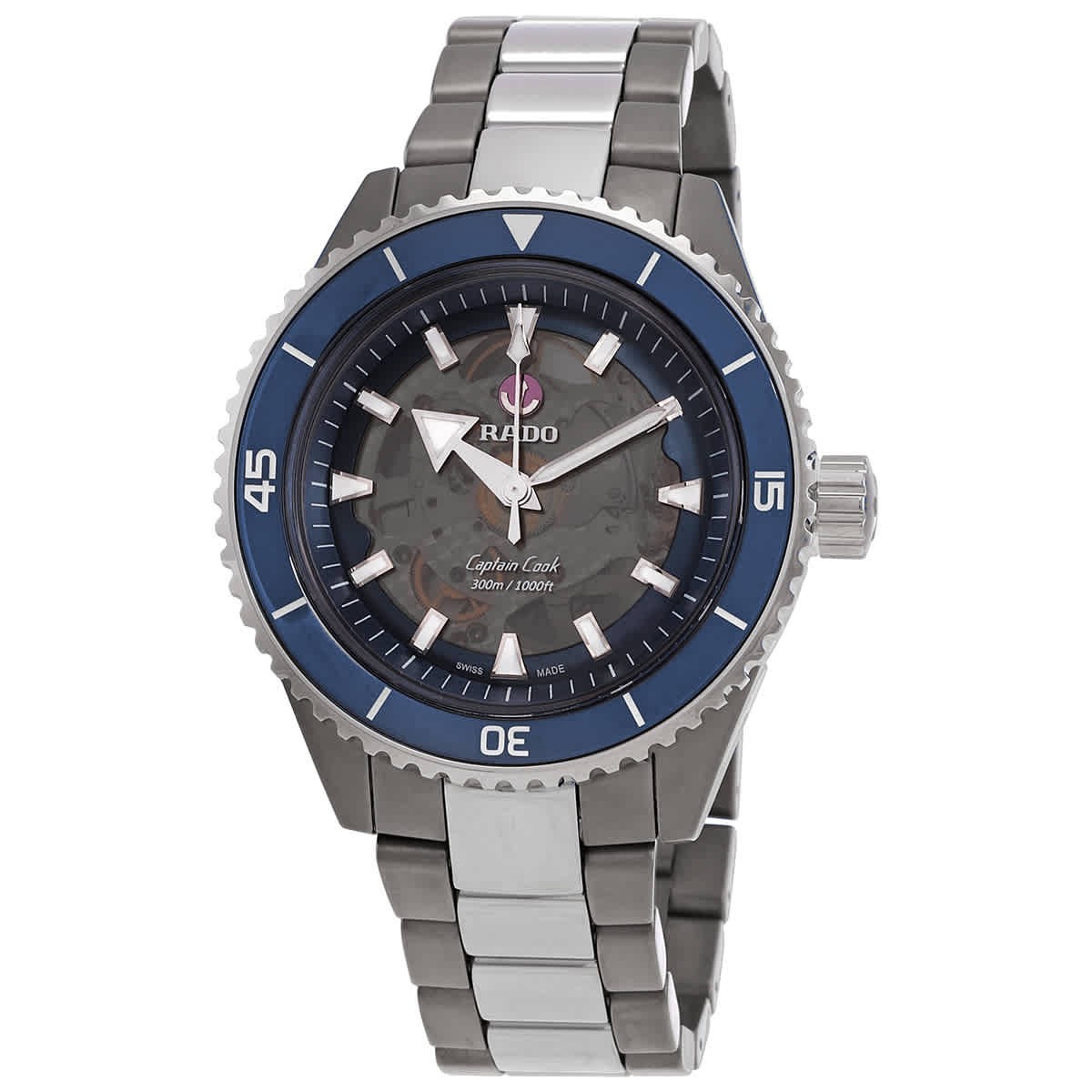 Rado Captain Cook High-Tech Ceramic Automatic Blue Dial Men\'s Watch R32128202