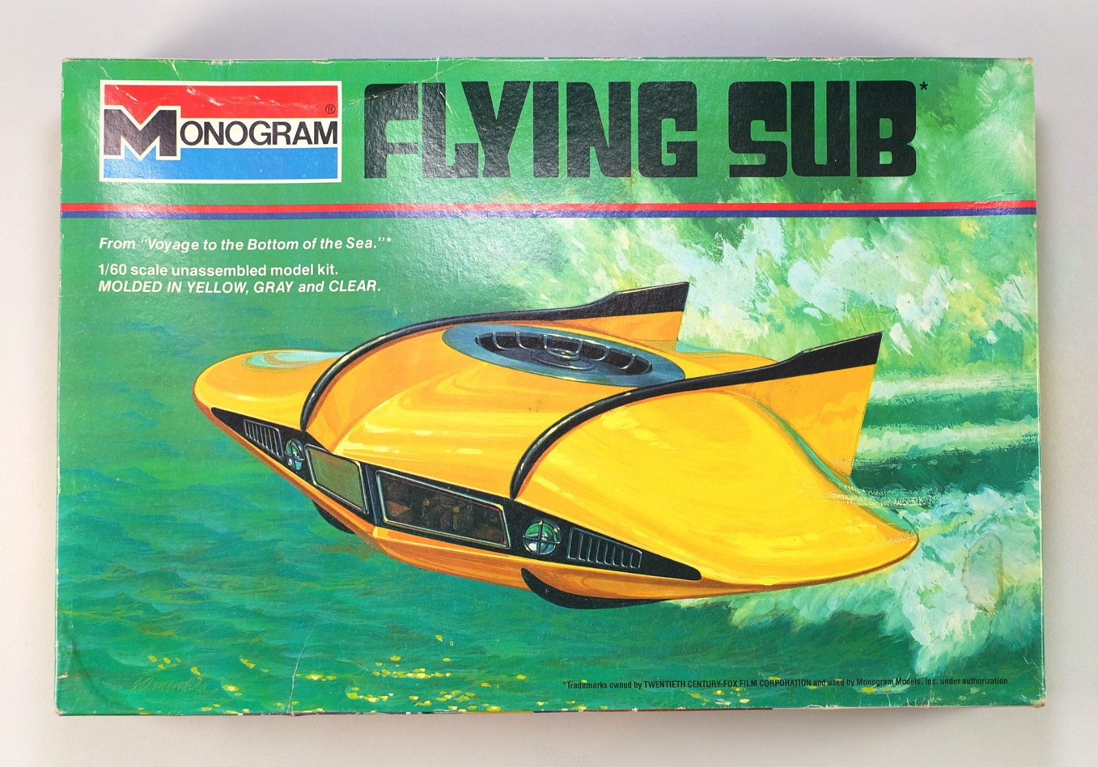 Monogram 1964 Flying Sub Model Kit #6011 – Vintage, Complete, Unbuilt 1/60 Scale