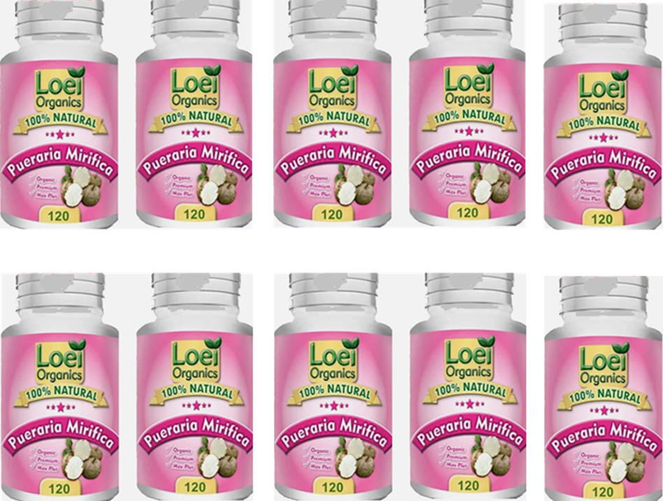 Pueraria Mirifica Capsules 120 Capsules EACH 100% NATURAL 2 PACK Pueraria Mirifica Capsules 120 Capsules EACH 100% NATURAL 2 PACK