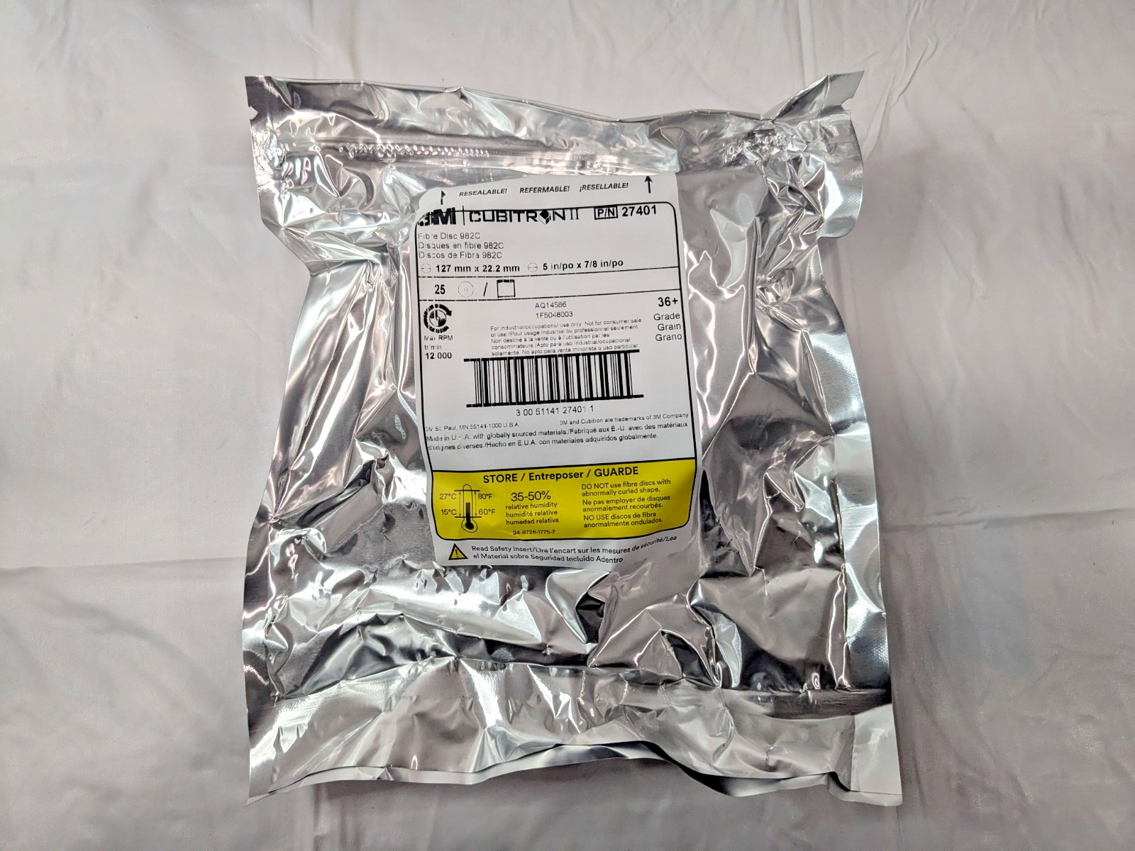 25 PK 3M CUBITRON II Fiber Discs 982C 5