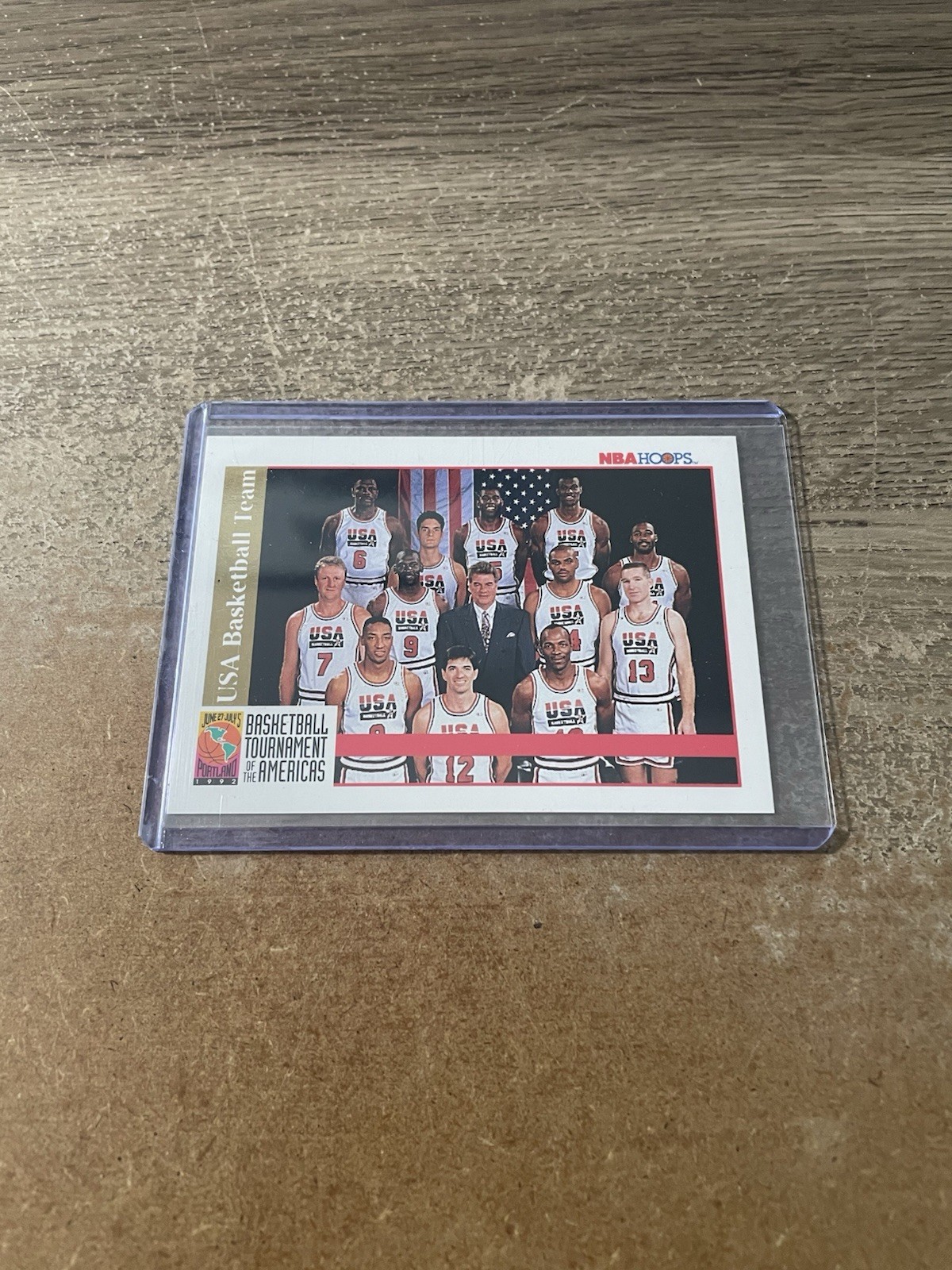 SkyBox 1992 NBA Hoops USA Basketball Team #3 Tournament of the Americas Card SkyBox 1992 NBA Hoops USA Basketball Team #3 Tournament of the Americas Card