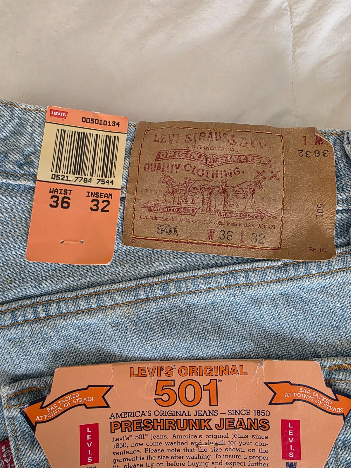 vintage 90s levis 501 made in usa