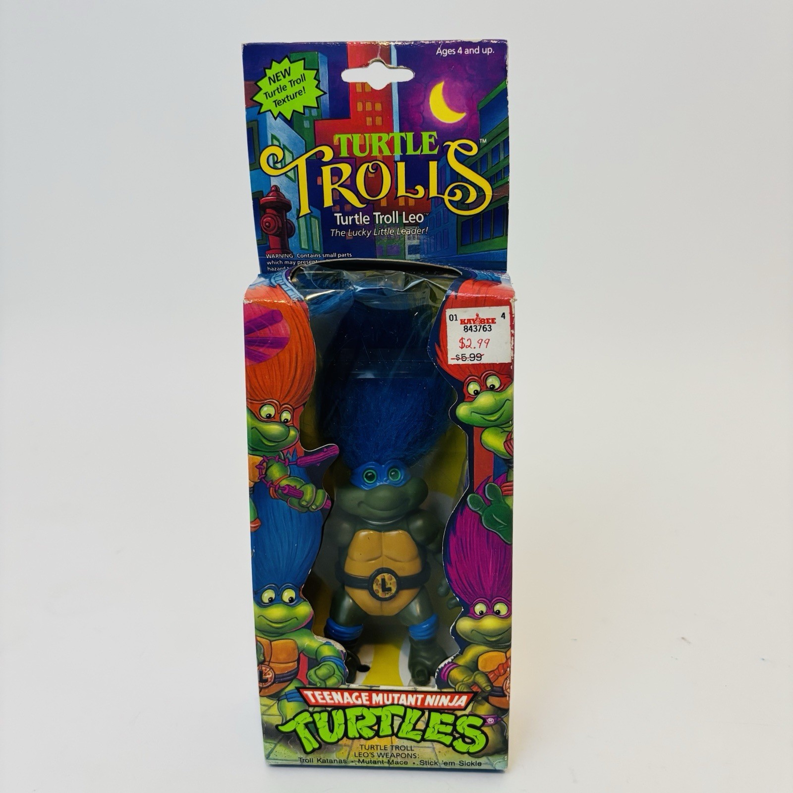 Vintage Playmates Toys Teenage Mutant Ninja Turtles Troll Leo 1992 Toy Brand New