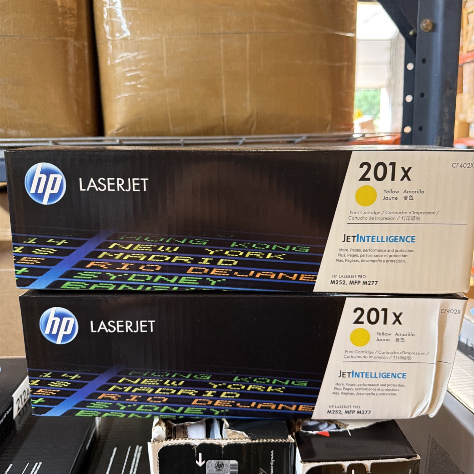Lot of 2 New/Sealed HP LaserJet 201x Yellow Print Cartridge (CF402X) Lot of 2 New/Sealed HP LaserJet 201x Yellow Print Cartridge (CF402X)