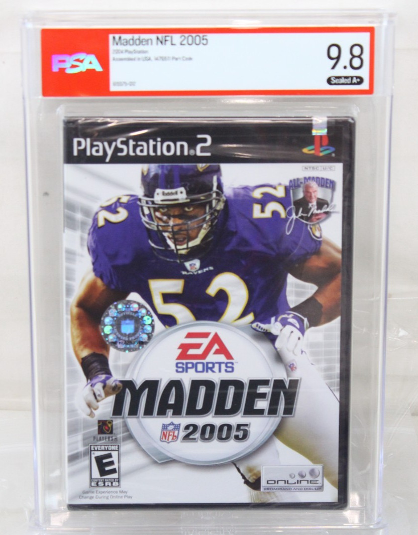 Madden NFL 2005 PSA 9.8 A+ Sealed 1st Hit Stick Lewis Ravens PlayStation 2 Madden NFL 2005 PSA 9.8 A+ Sealed 1st Hit Stick Lewis Ravens PlayStation 2