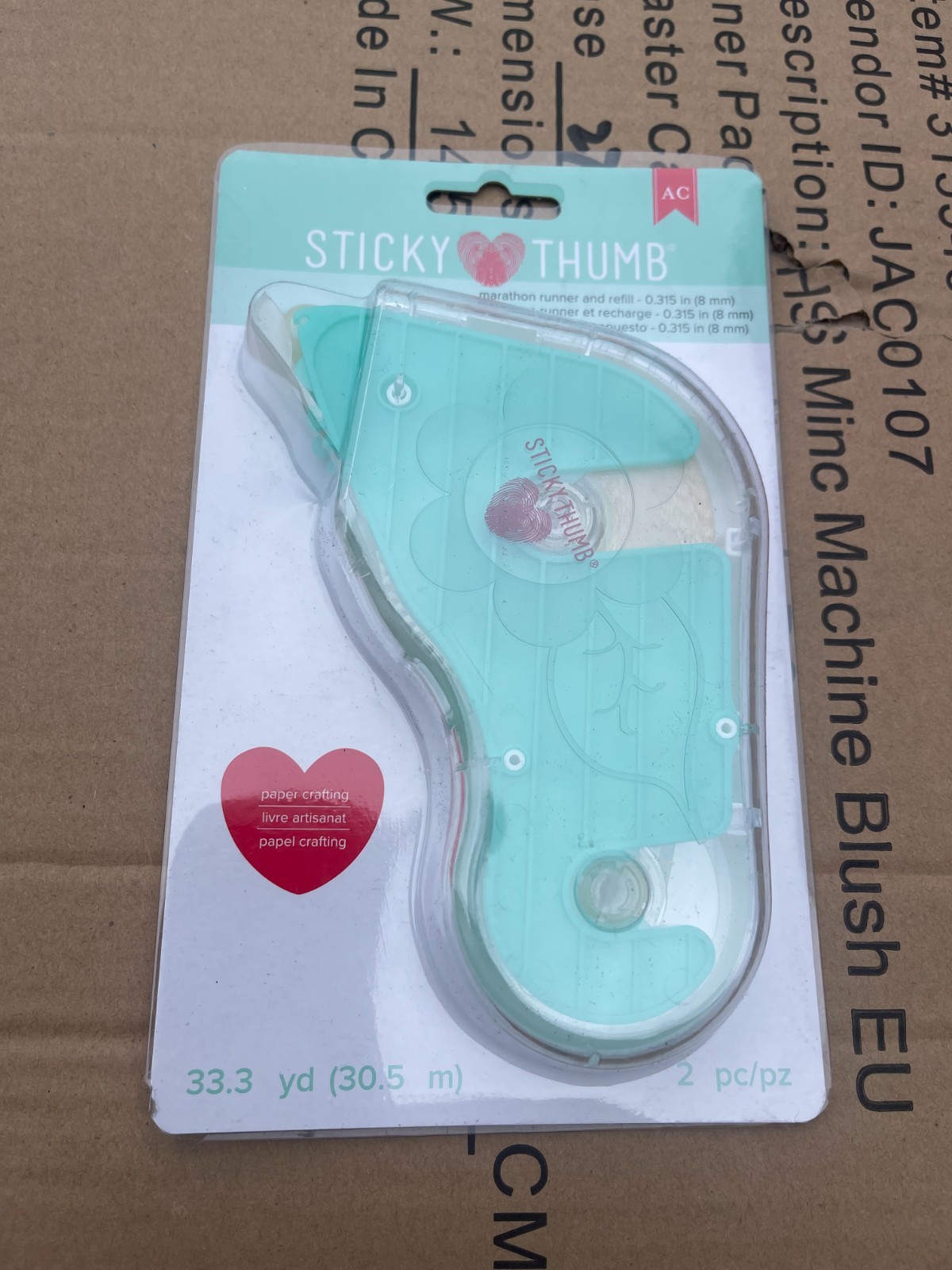 American Crafts 342038 Sticky Thumb Marathon Runner & Refill-Permanent Solid New