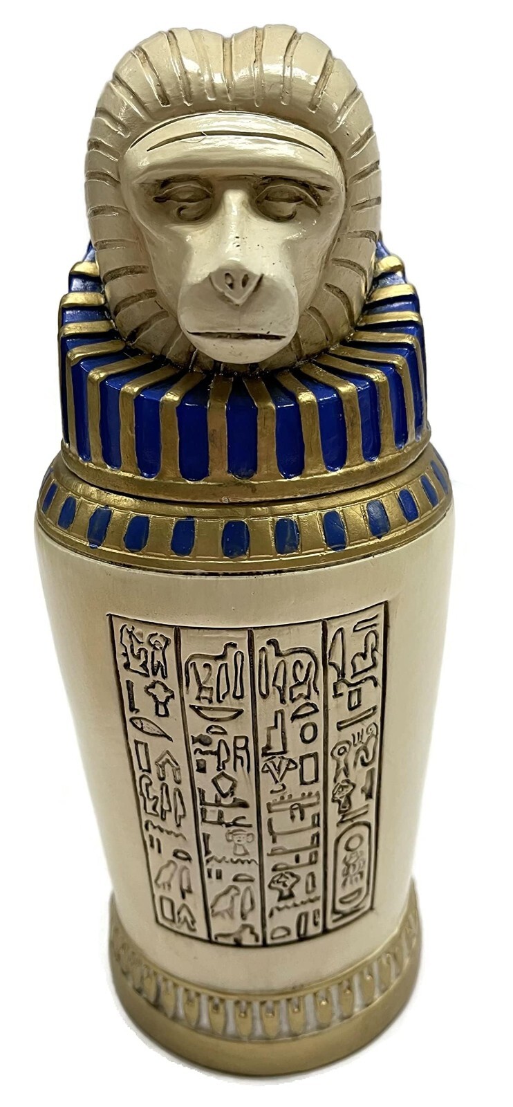 The Mummy CANOPIC Baboon Baba Monkey Head Prop Replica Resin Bottle Urn