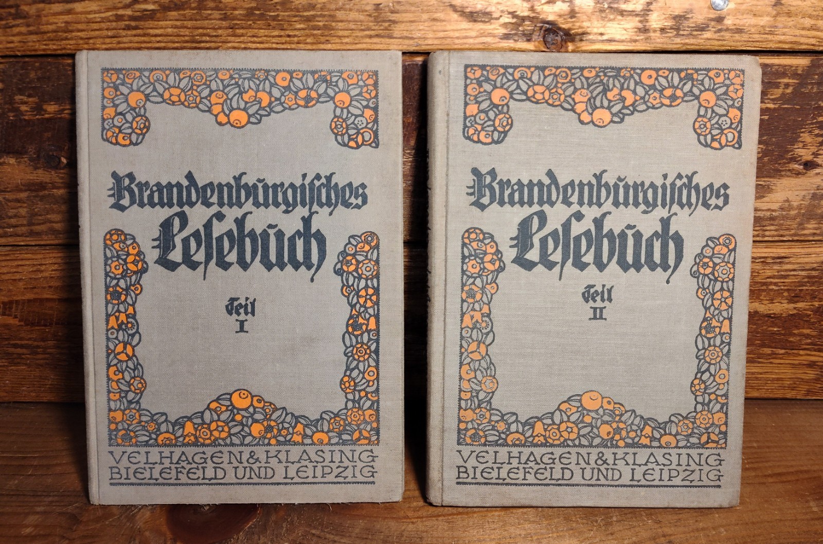 🔥 Early Vintage 1928-1929 German School Reading Textbooks Set of 2